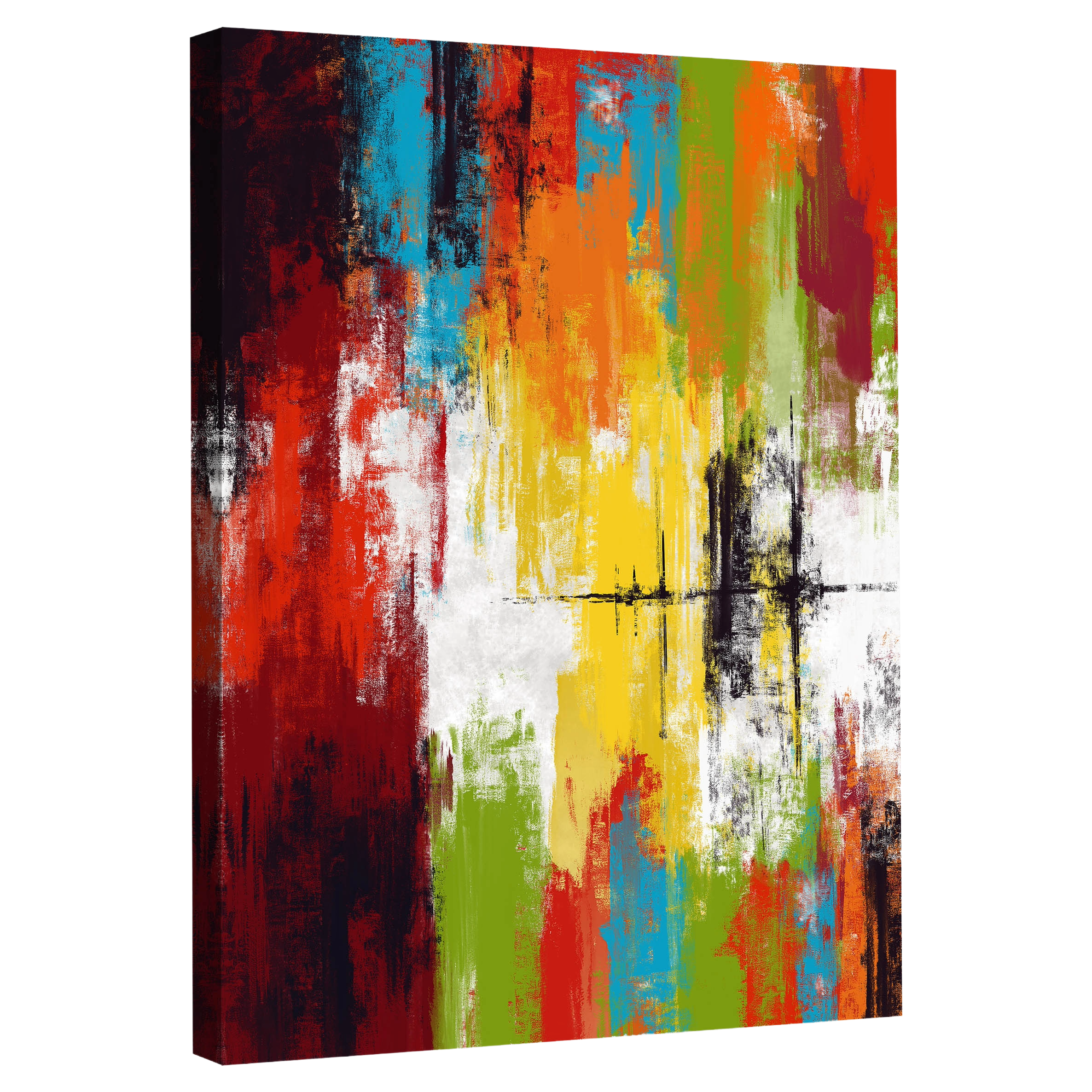 Tableau Abstrait Multicolore