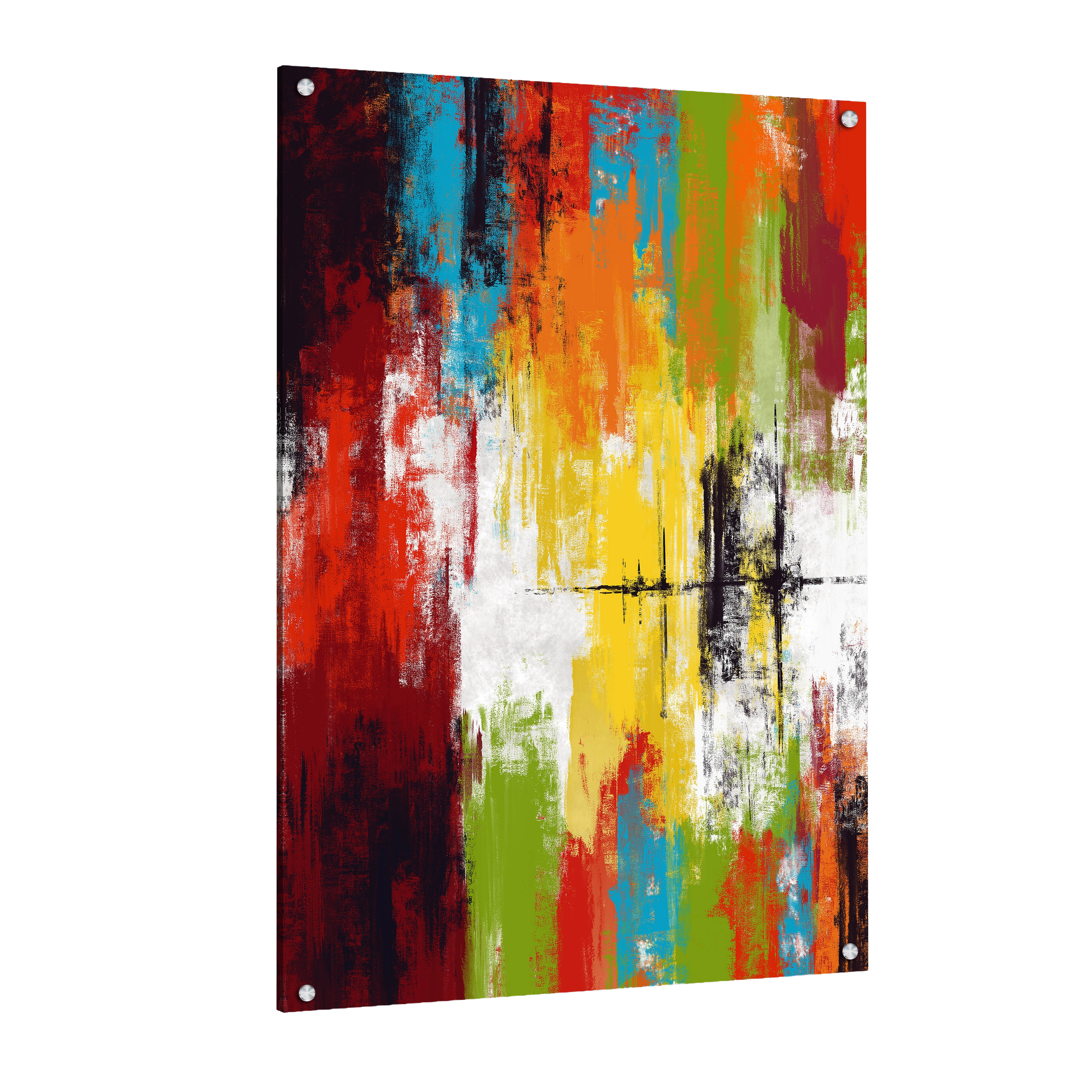 Tableau Abstrait Multicolore