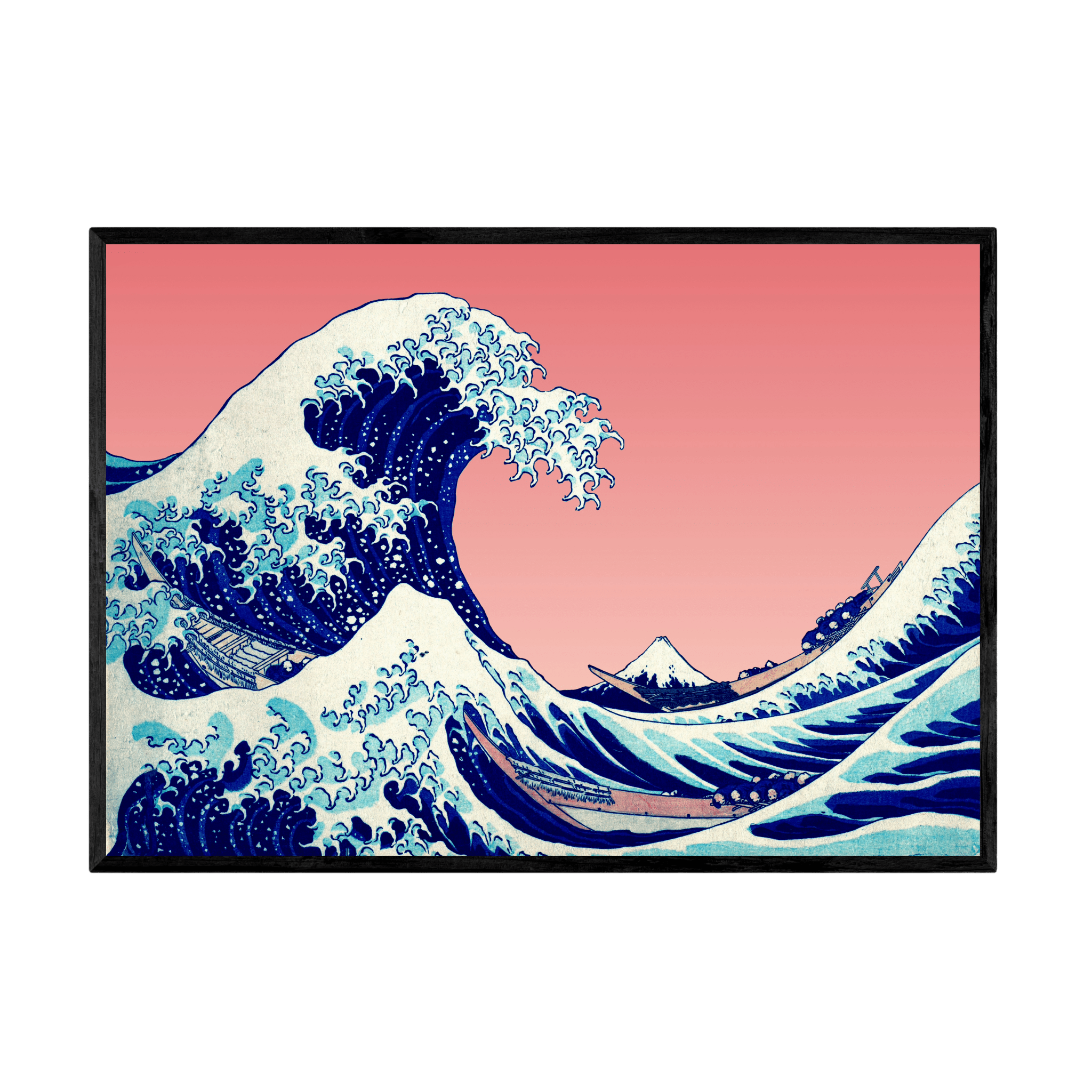 La Vague Tableau Japonais - La Maison Du Tableau