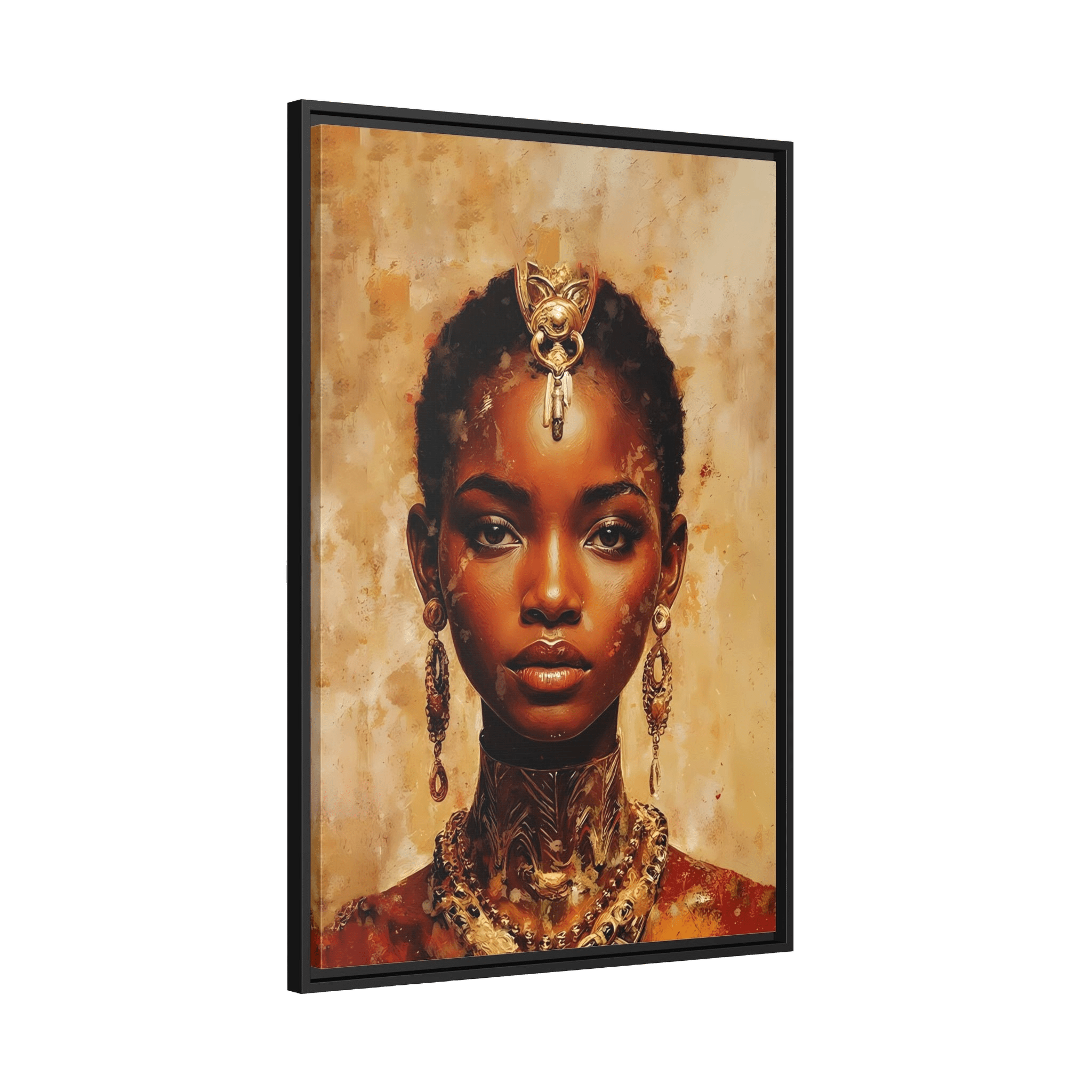 Tableau Abstrait Africain - La Maison Du Tableau