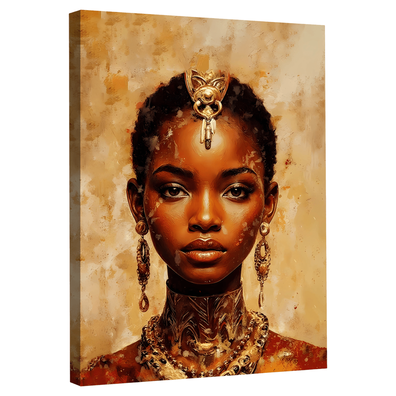 Tableau Abstrait Africain - La Maison Du Tableau