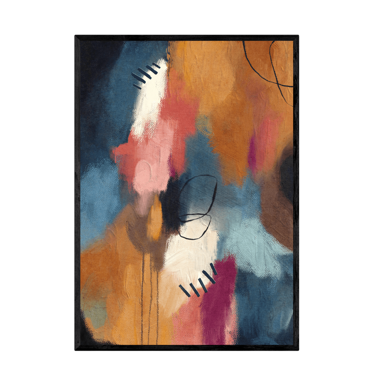 Tableau Abstrait Art Coloré - La Maison Du Tableau