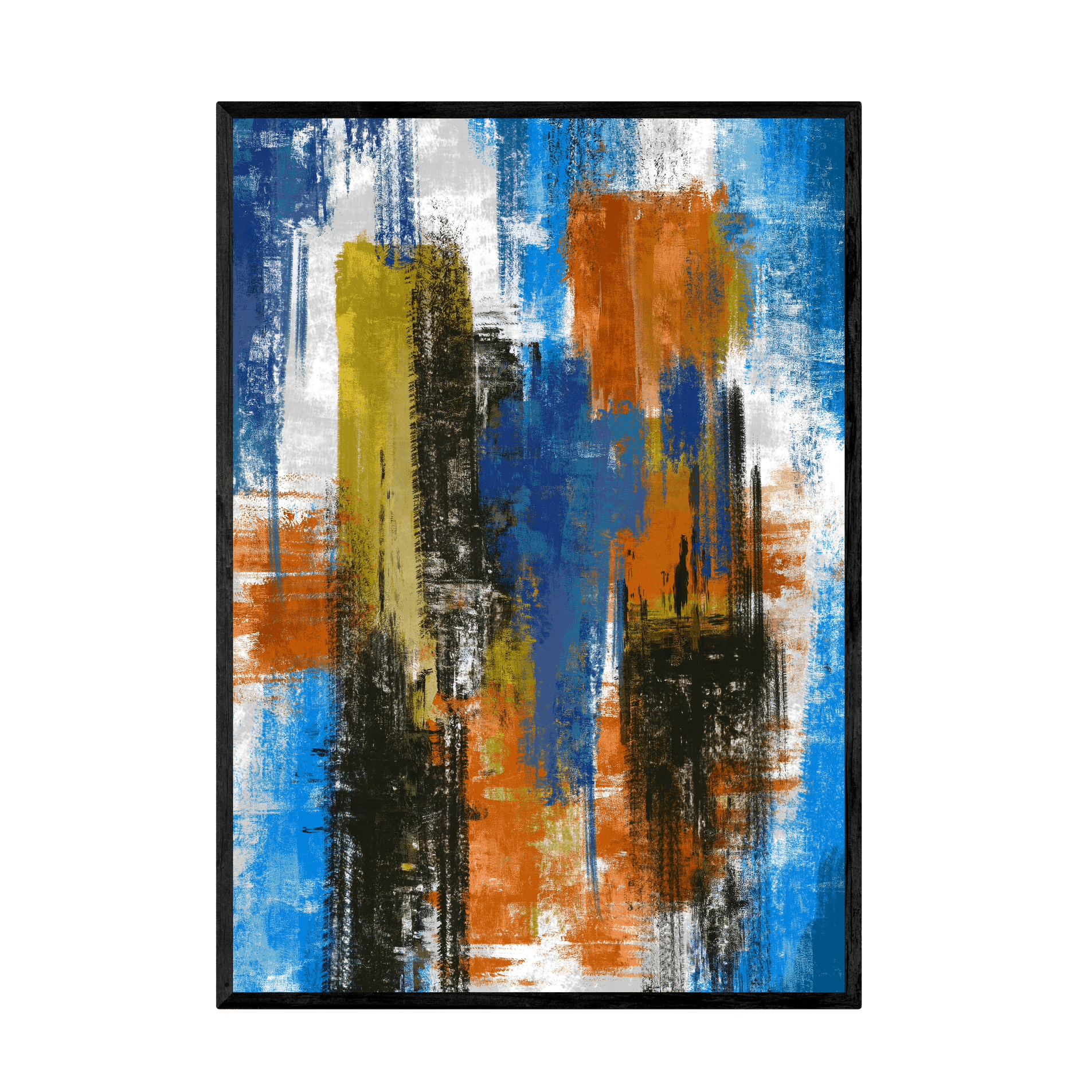 Tableau Abstrait Bleu - La Maison Du Tableau