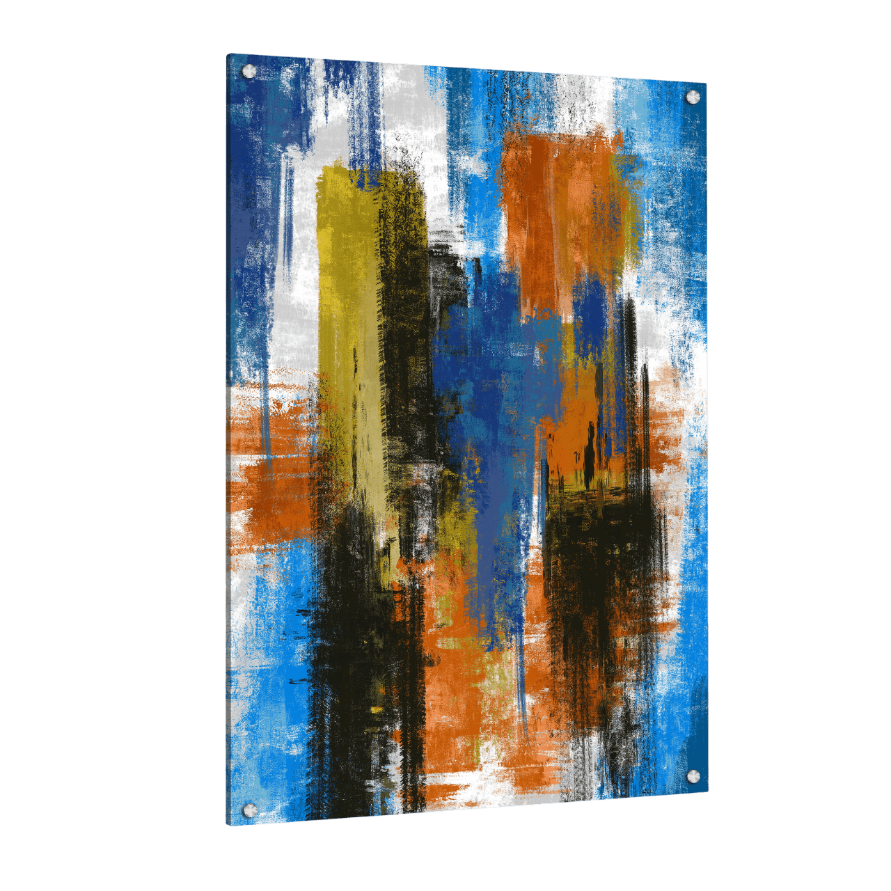 Tableau Abstrait Bleu - La Maison Du Tableau