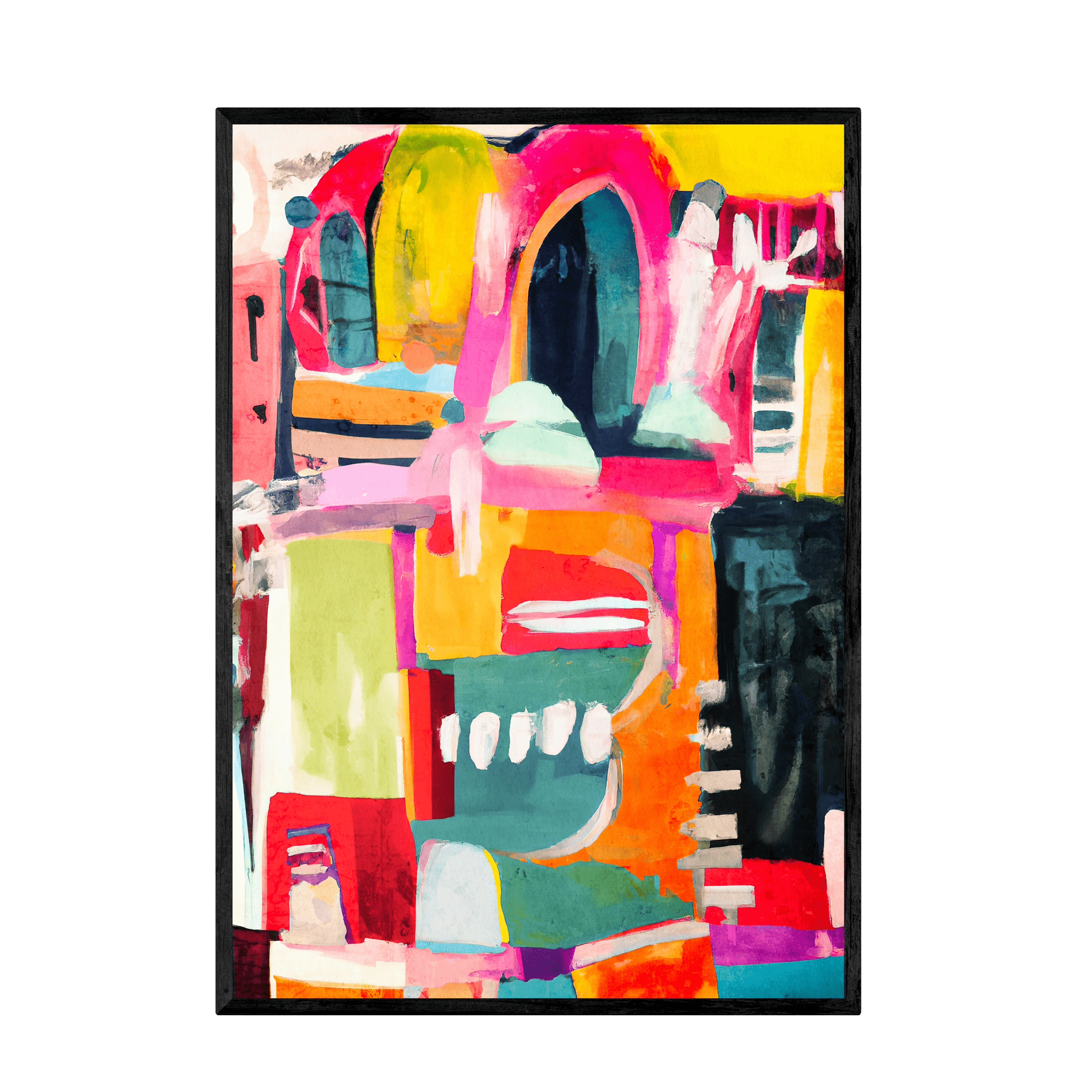 Tableau Abstrait Coloré - La Maison Du Tableau