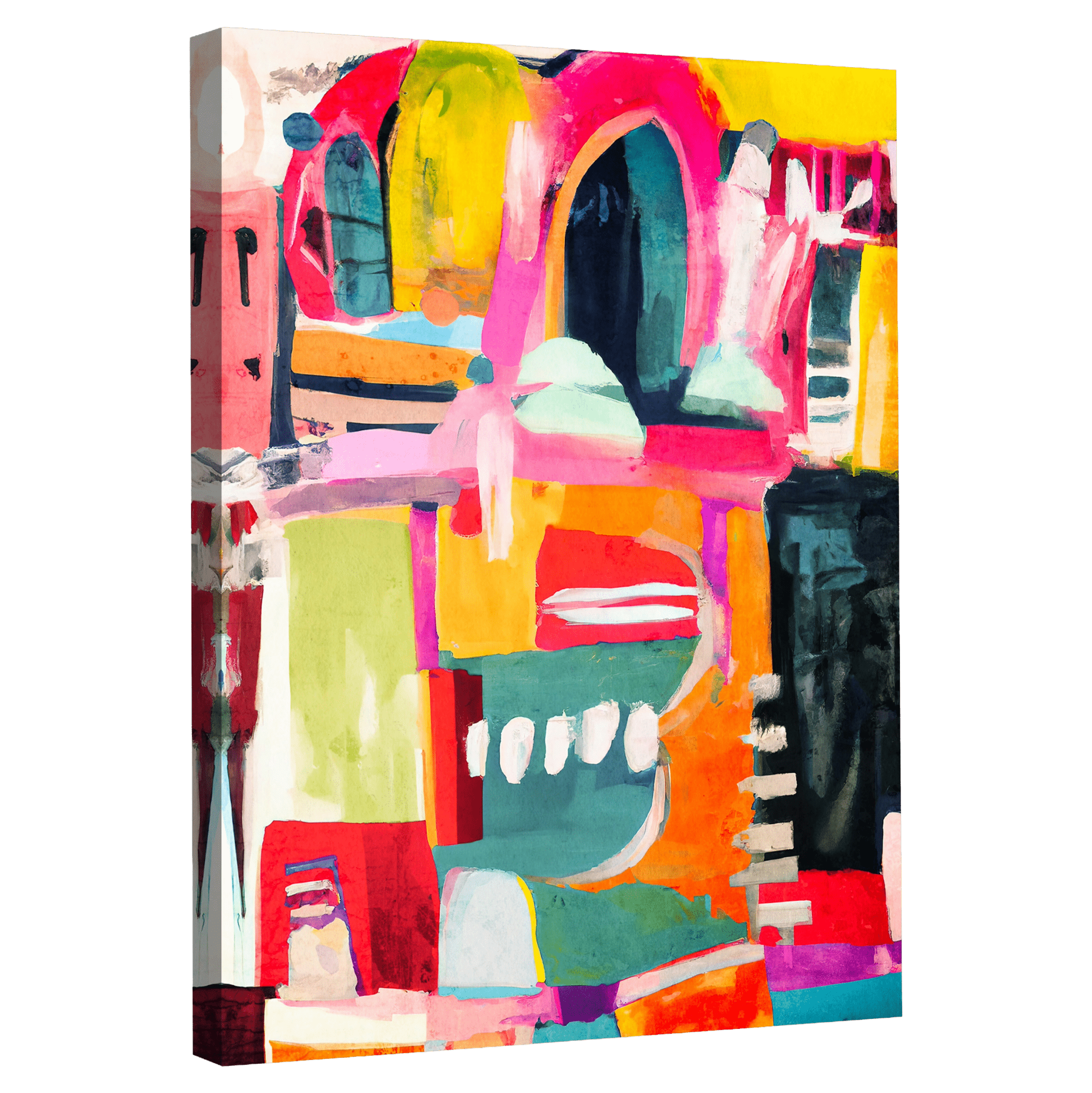 Tableau Abstrait Coloré - La Maison Du Tableau