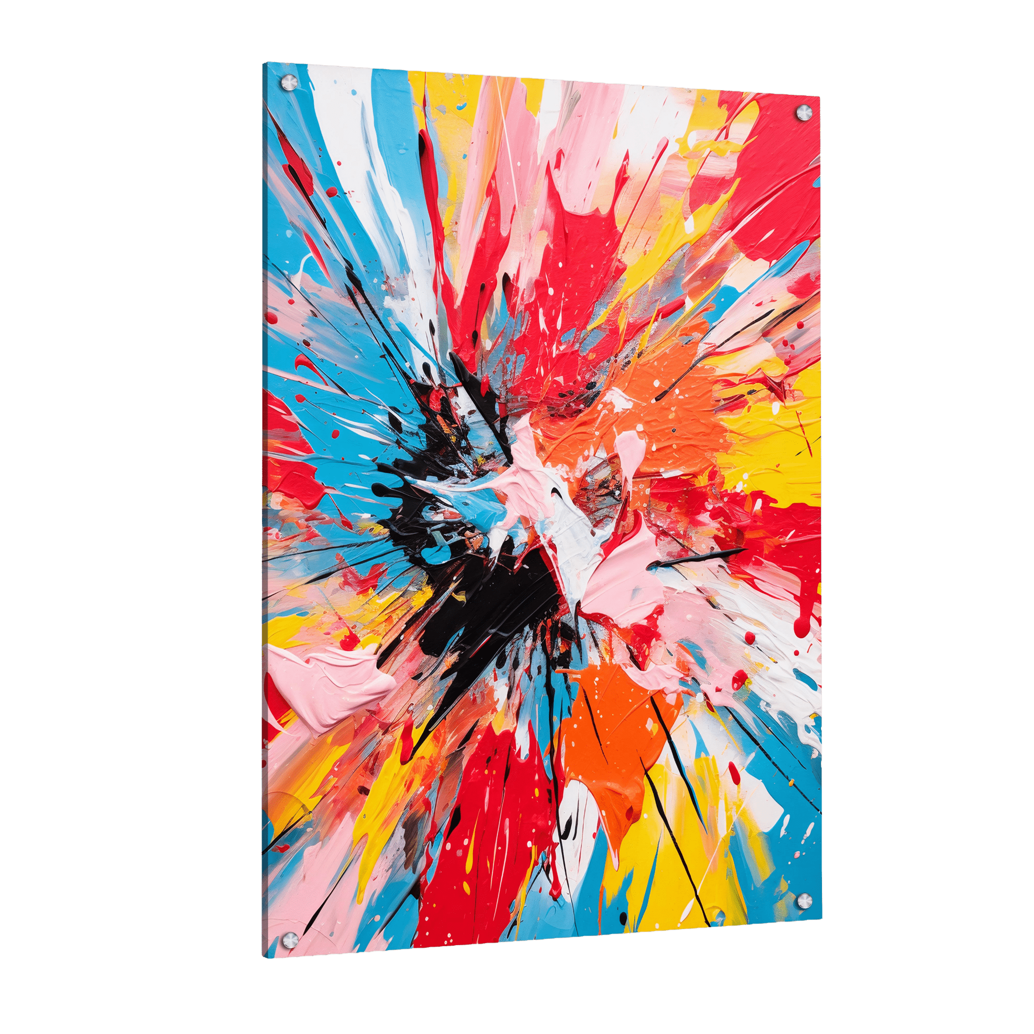 Tableau Abstrait Couleur - La Maison Du Tableau