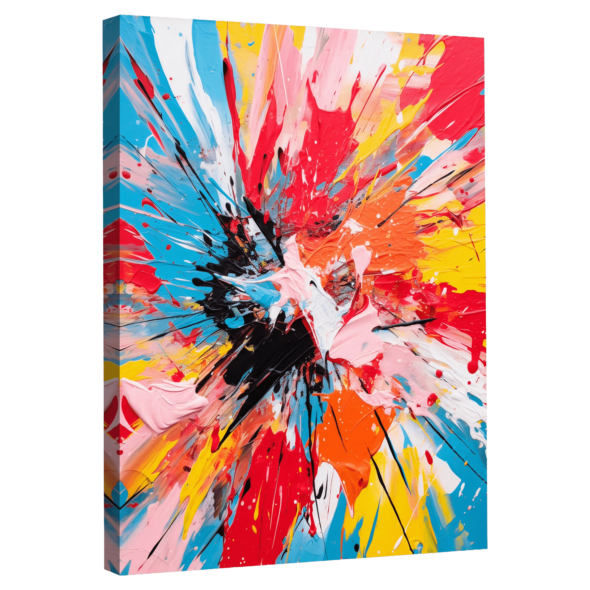 Tableau Abstrait Couleur - La Maison Du Tableau