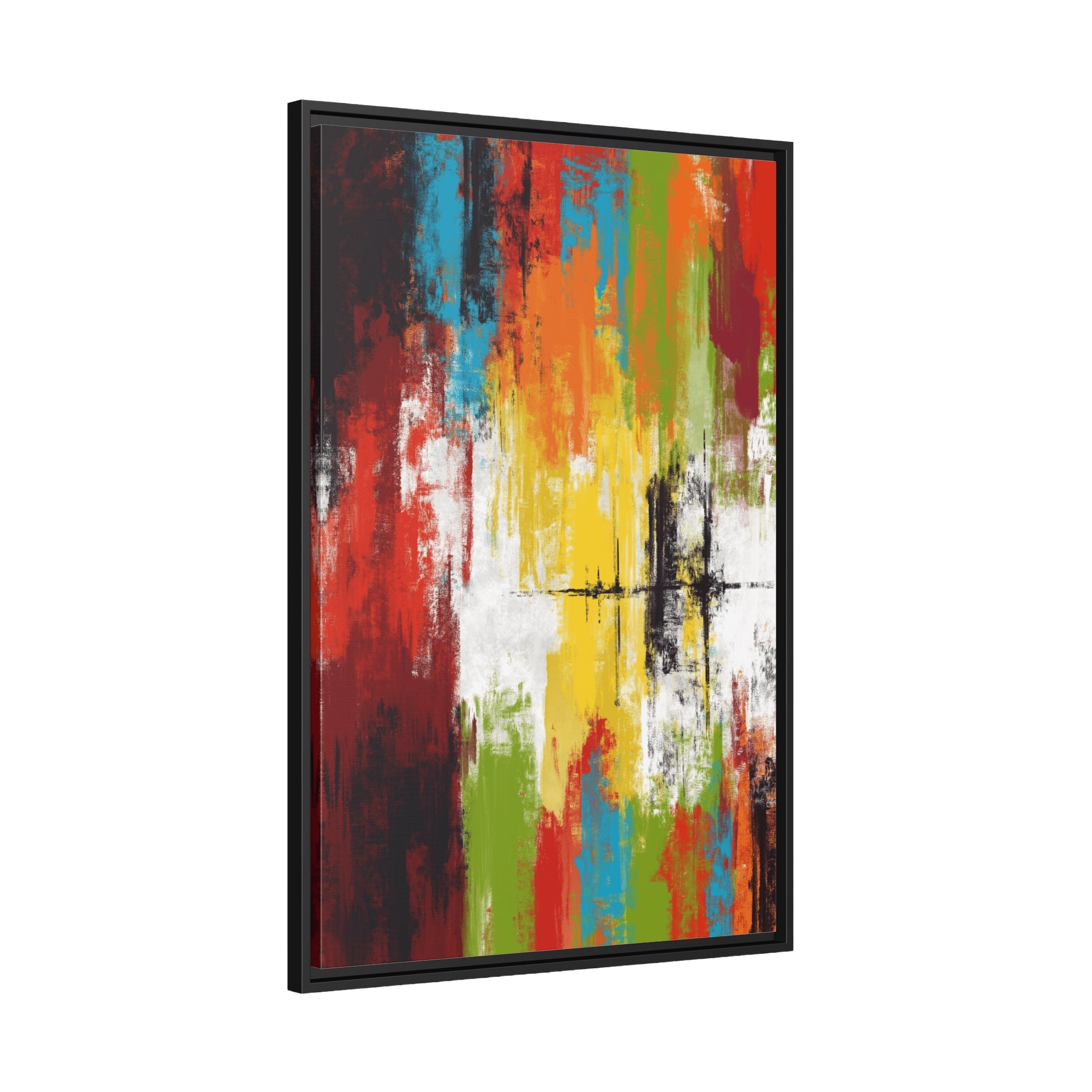 Tableau Abstrait Multicolore - La Maison Du Tableau