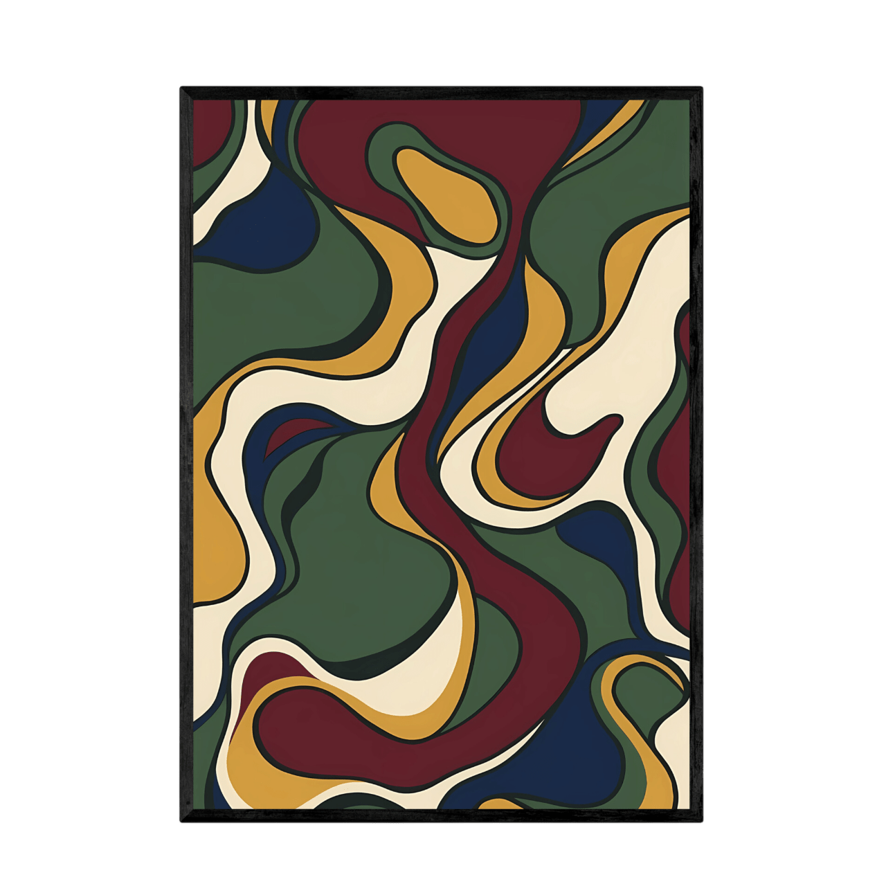Tableau Abstrait Rétro - La Maison Du Tableau
