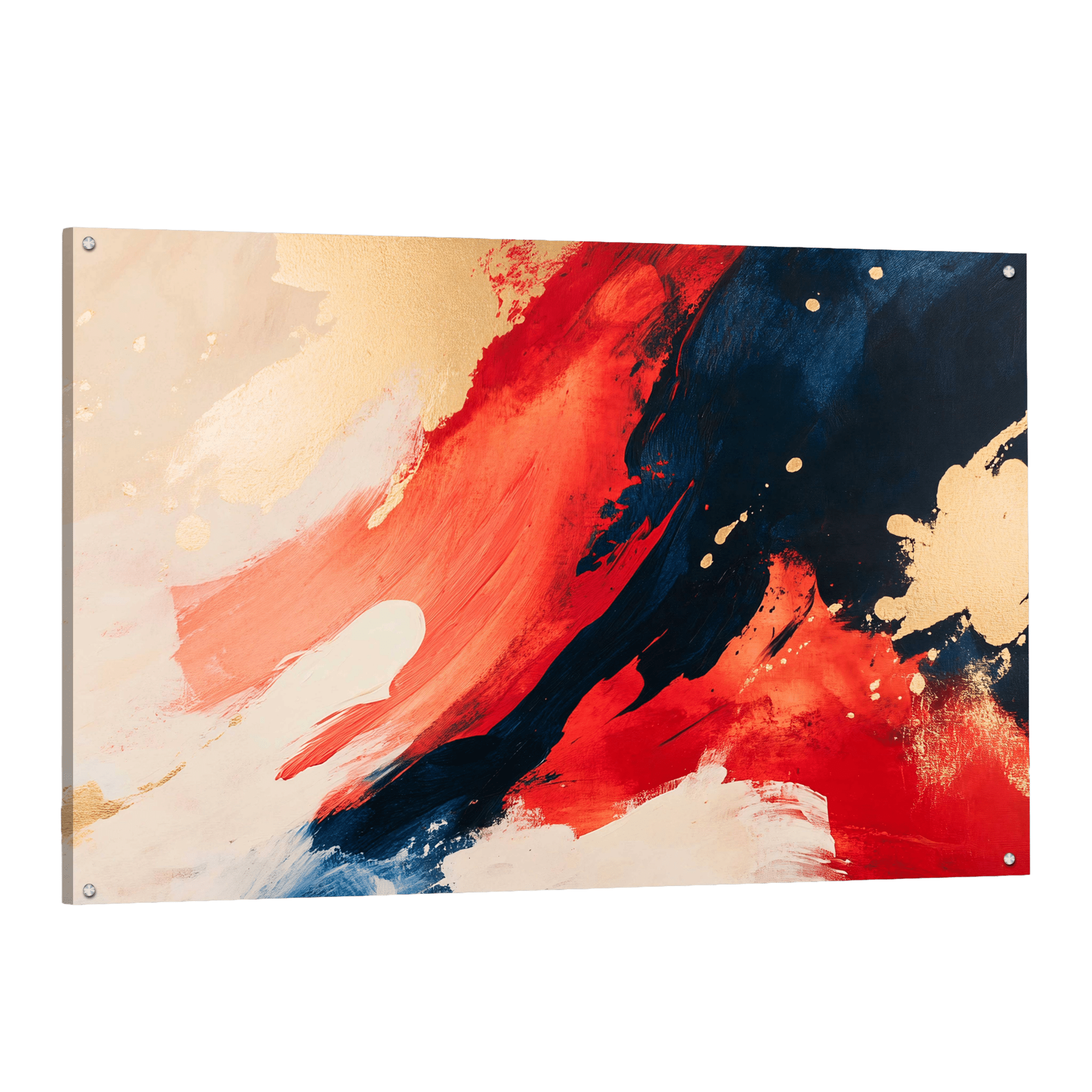 Tableau Abstrait Rouge - La Maison Du Tableau