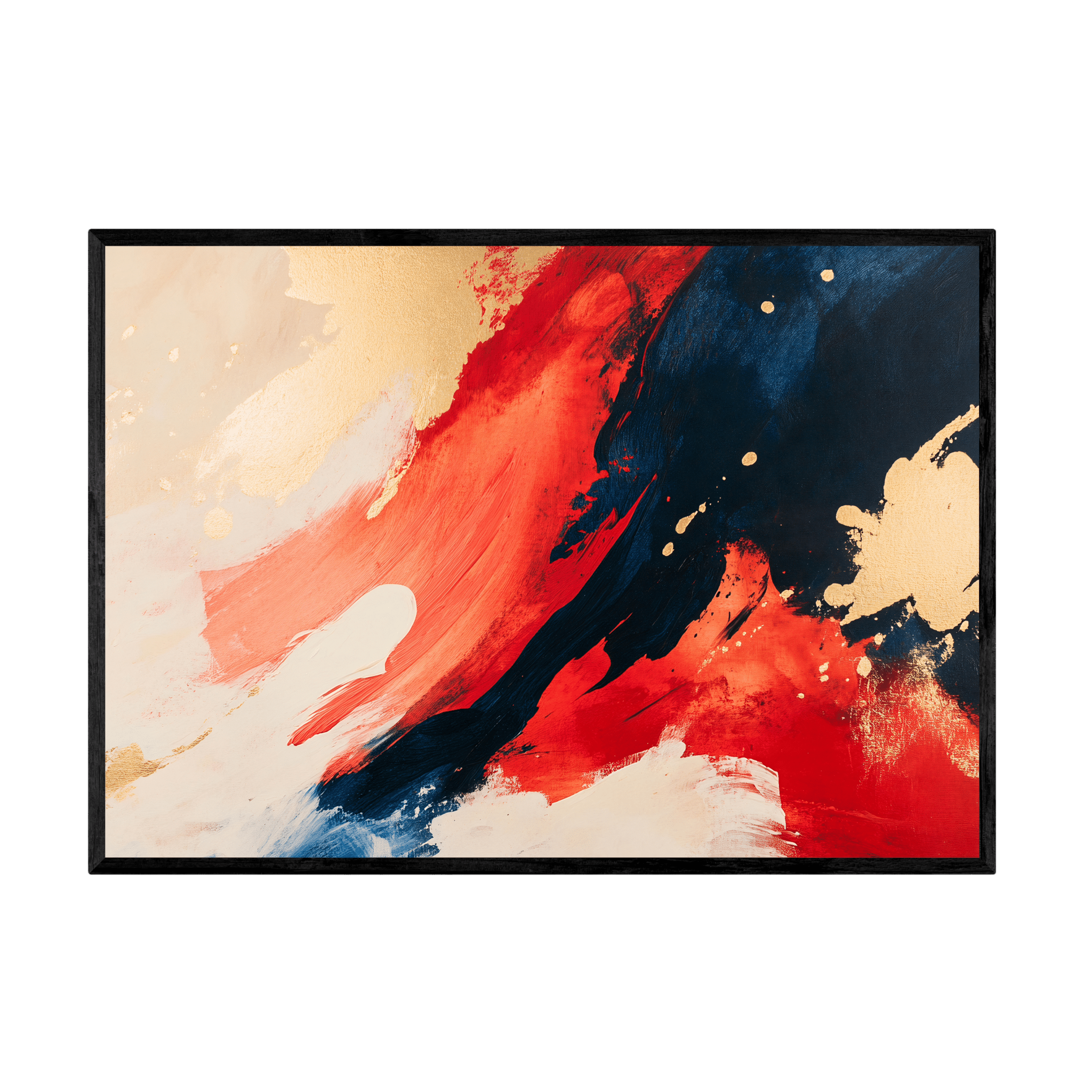 Tableau Abstrait Rouge - La Maison Du Tableau