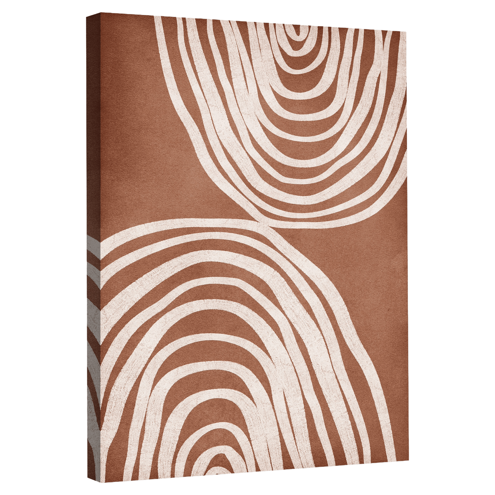 Tableau Abstrait Terracotta - La Maison Du Tableau