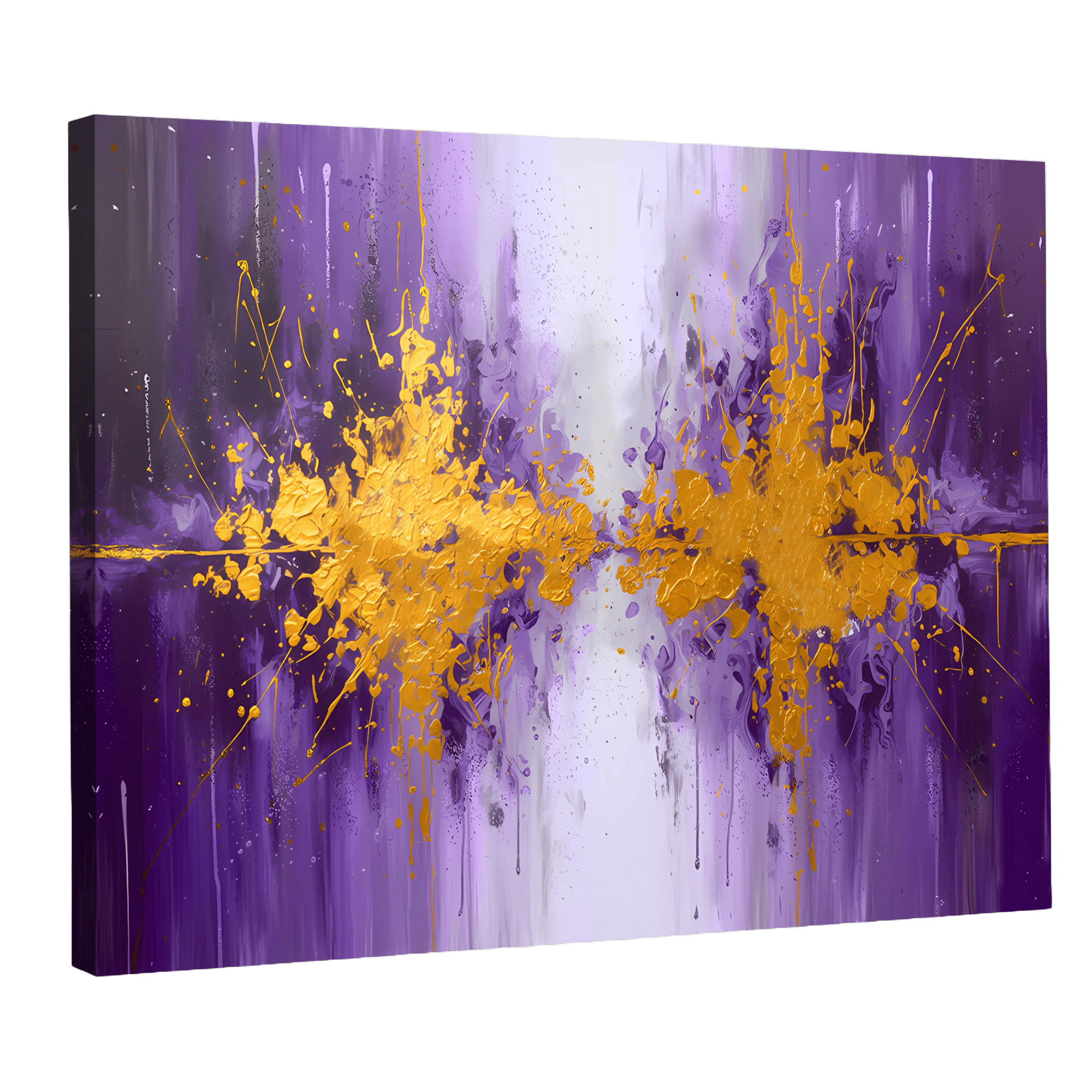 Tableau Abstrait Violet - La Maison Du Tableau