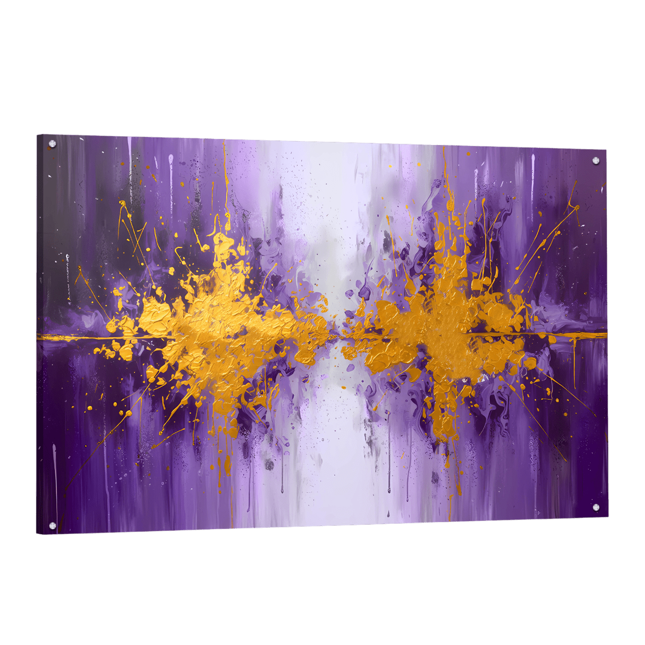 Tableau Abstrait Violet - La Maison Du Tableau