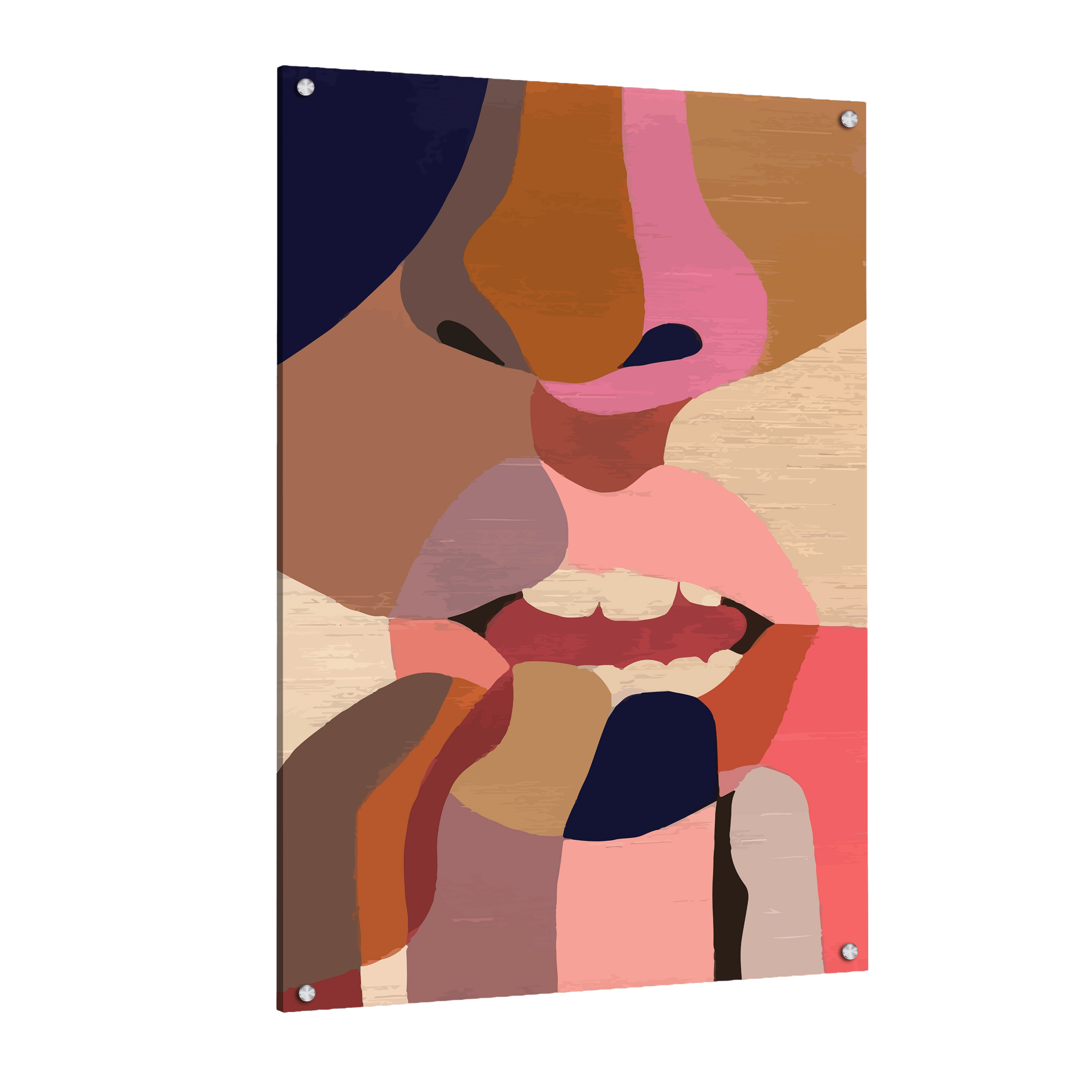 Tableau Abstrait Visage - La Maison Du Tableau