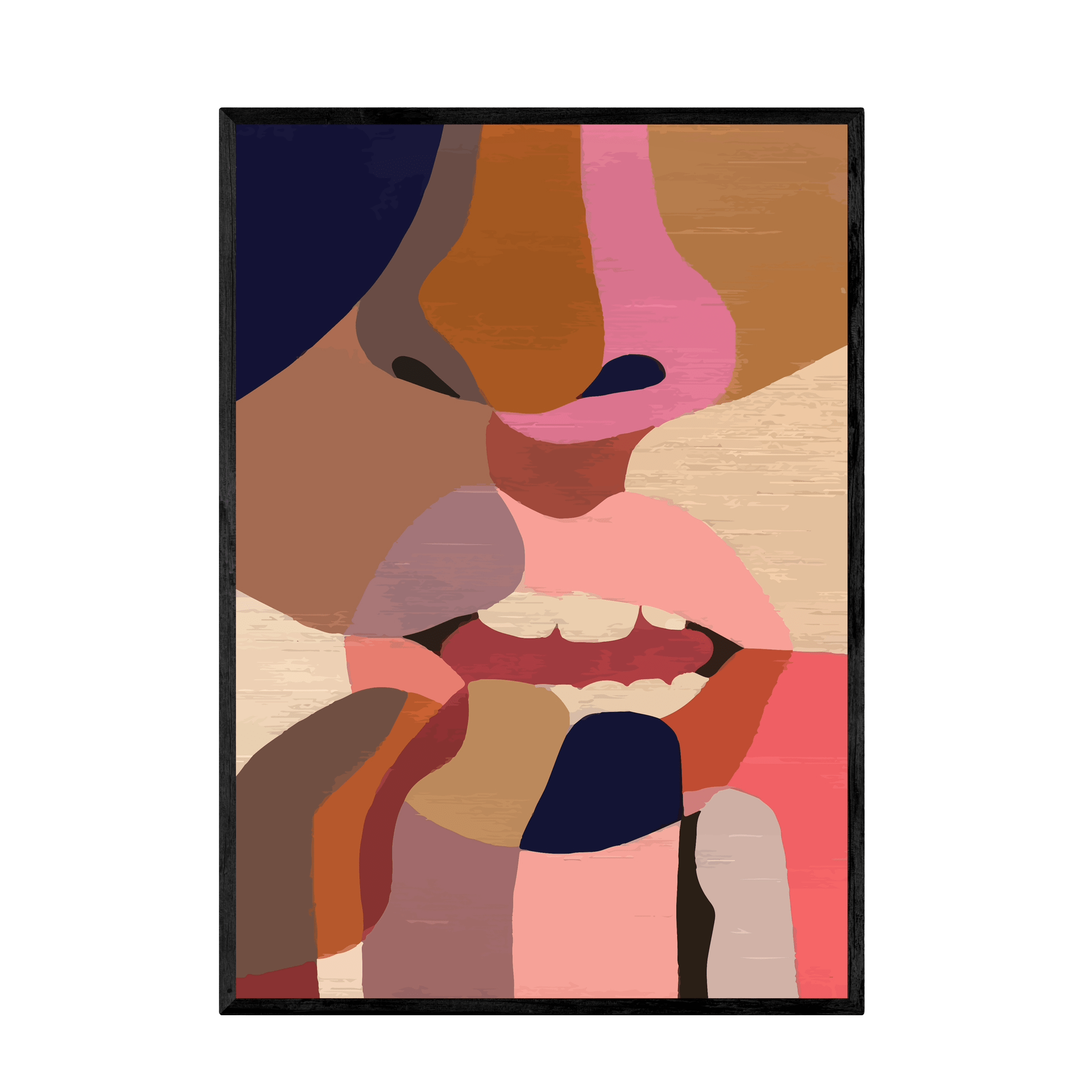 Tableau Abstrait Visage - La Maison Du Tableau