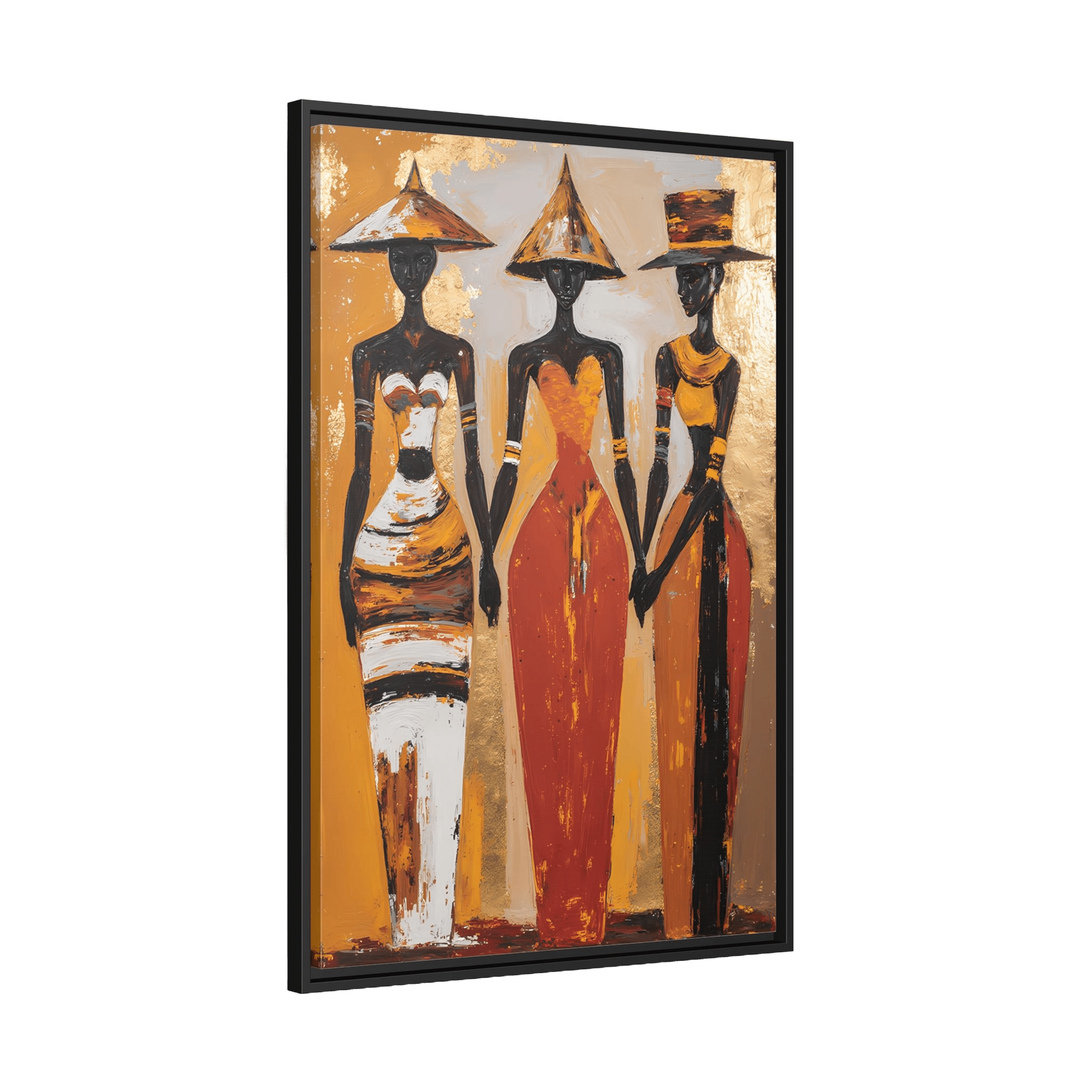 Tableau Africain Abstrait - La Maison Du Tableau