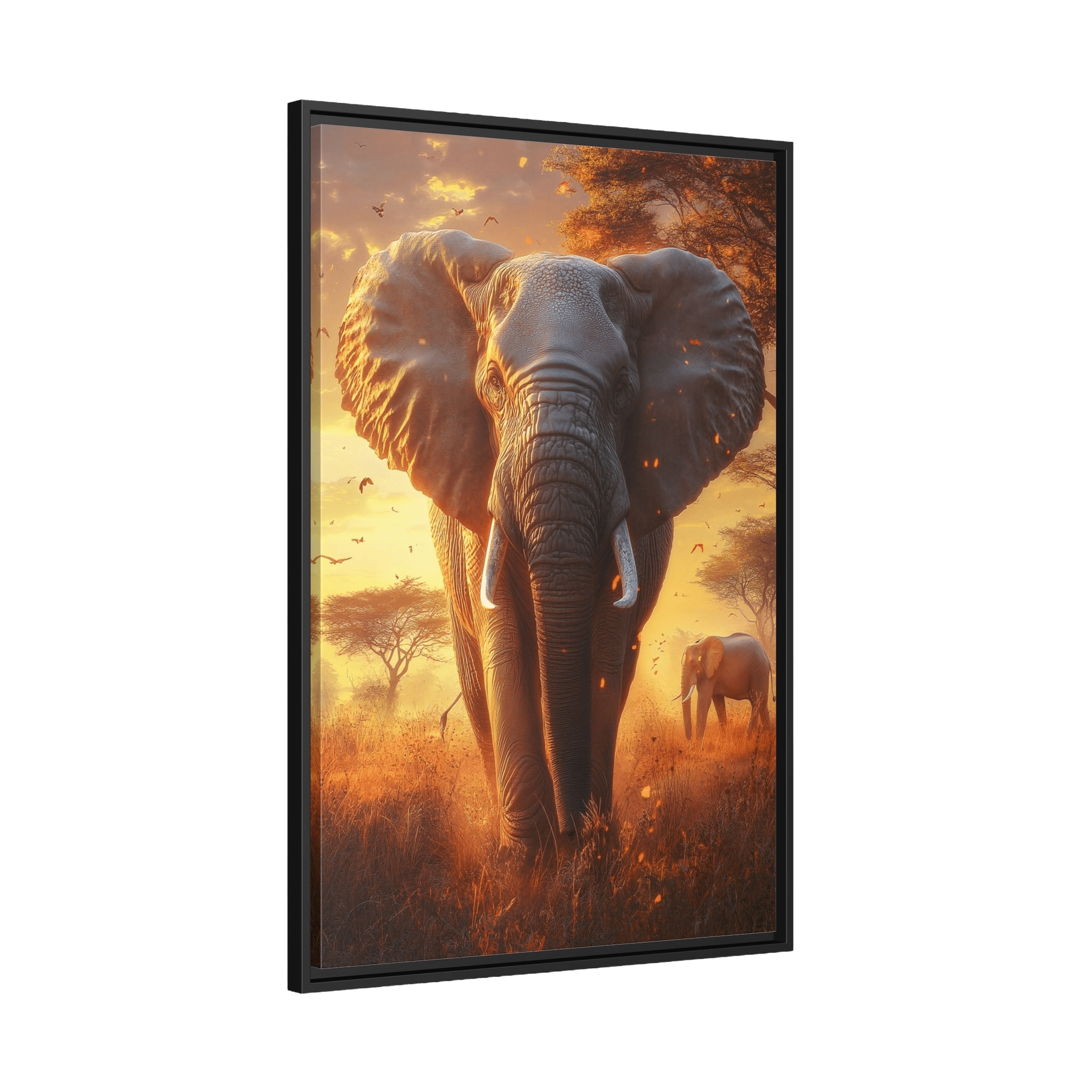 Tableau Africain Éléphant - La Maison Du Tableau