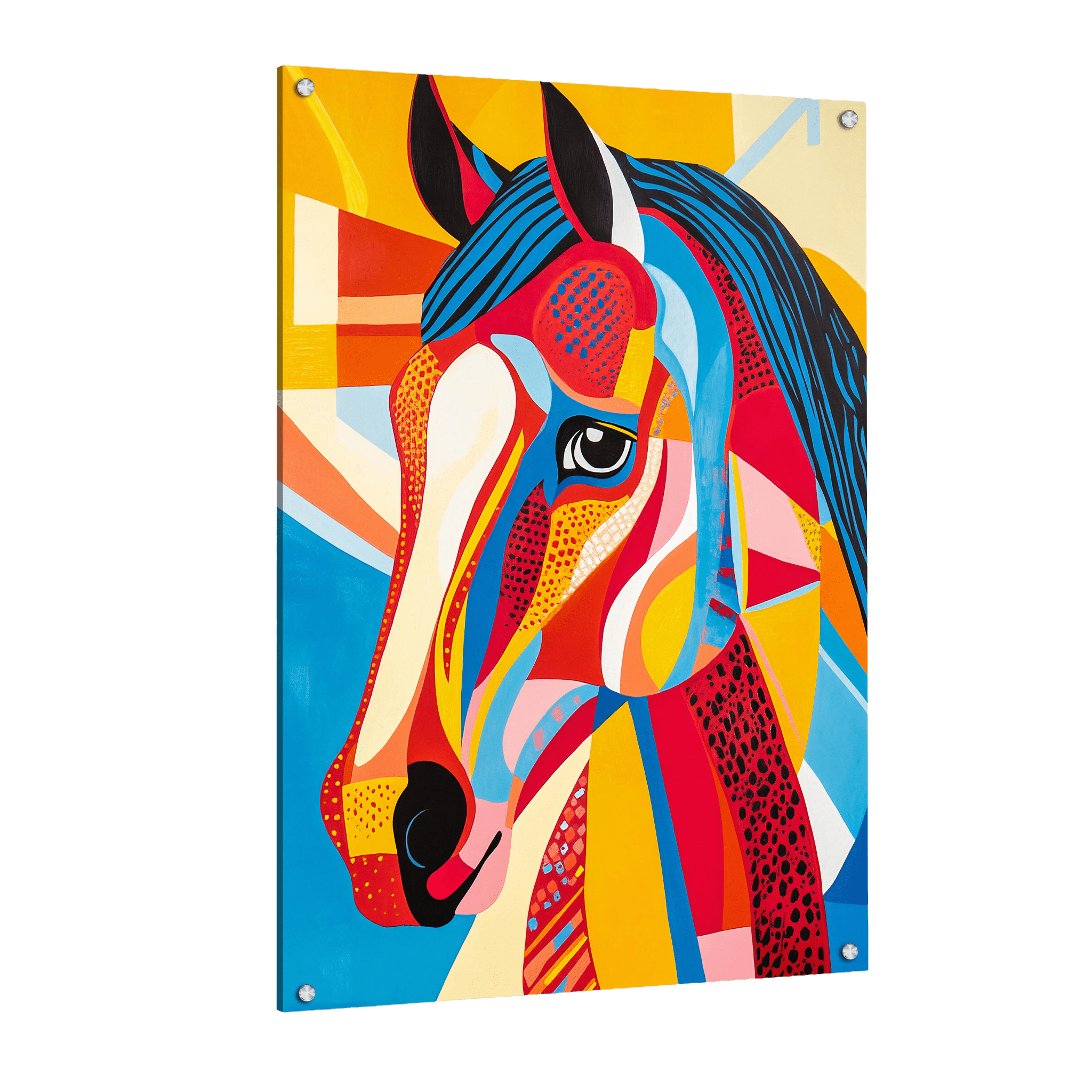 Tableau Cheval Abstrait - La Maison Du Tableau