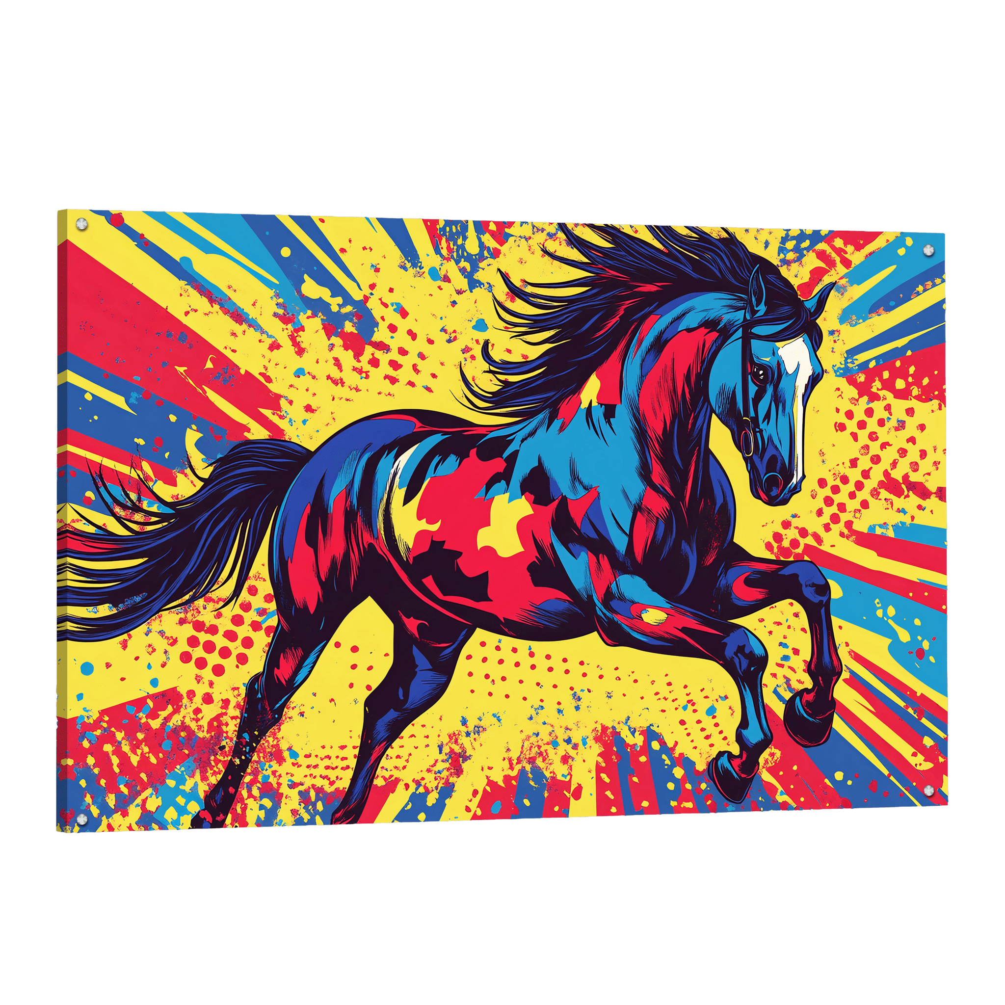 Tableau Cheval Pop Art - La Maison Du Tableau
