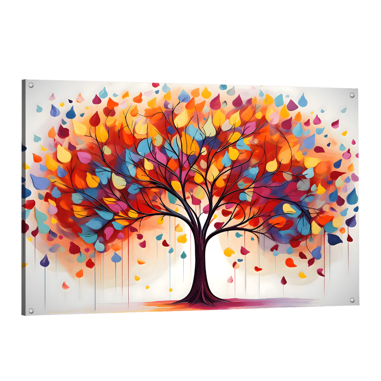 Tableau Coloré Arbre De Vie - La Maison Du Tableau