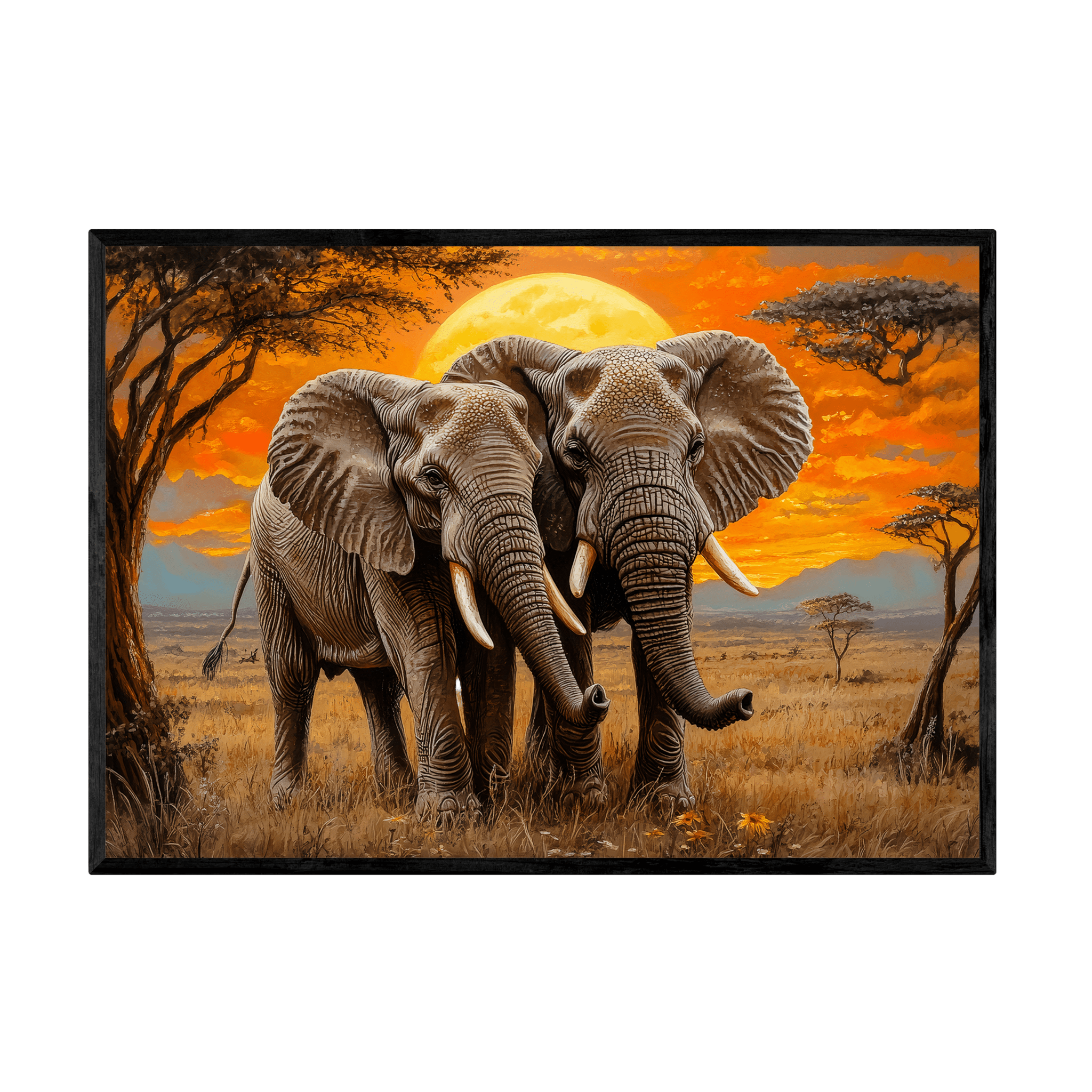 Tableau Éléphants - La Maison Du Tableau