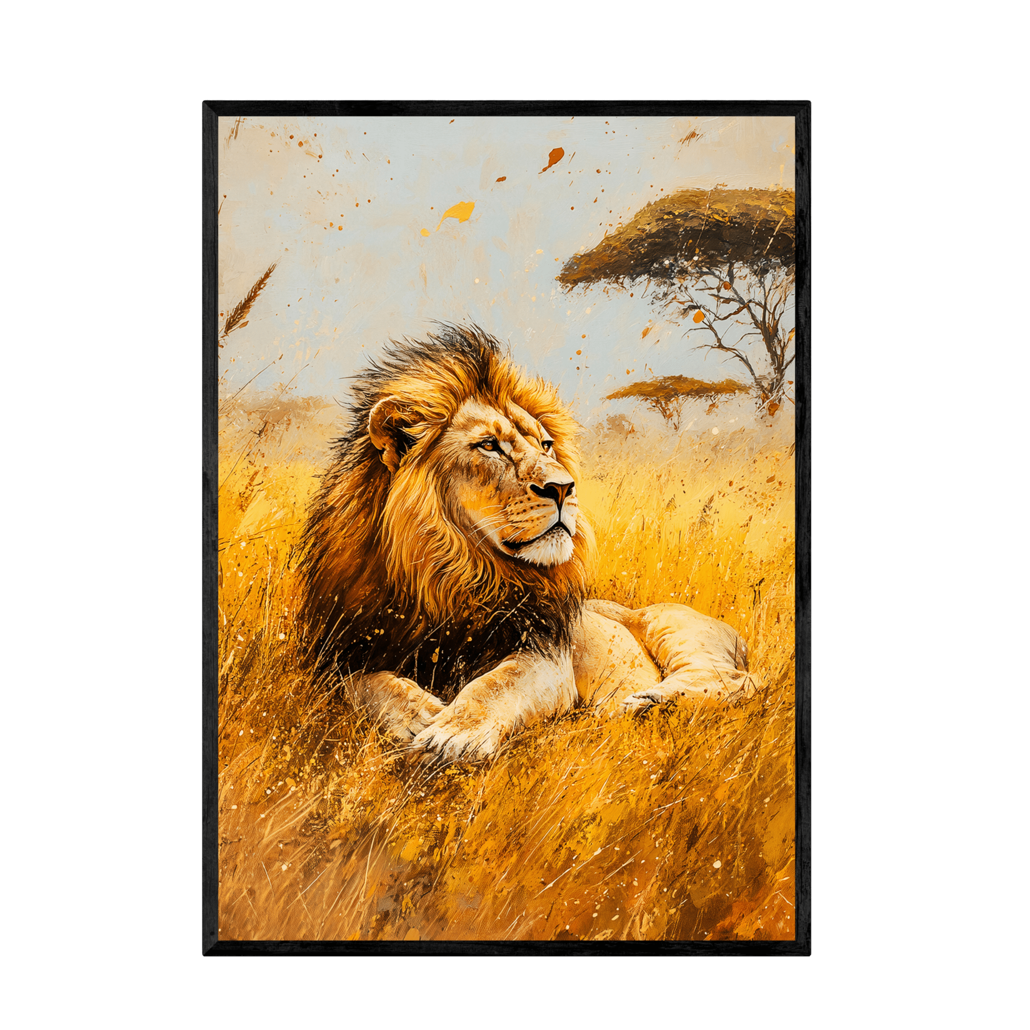 Tableau Lion - La Maison Du Tableau