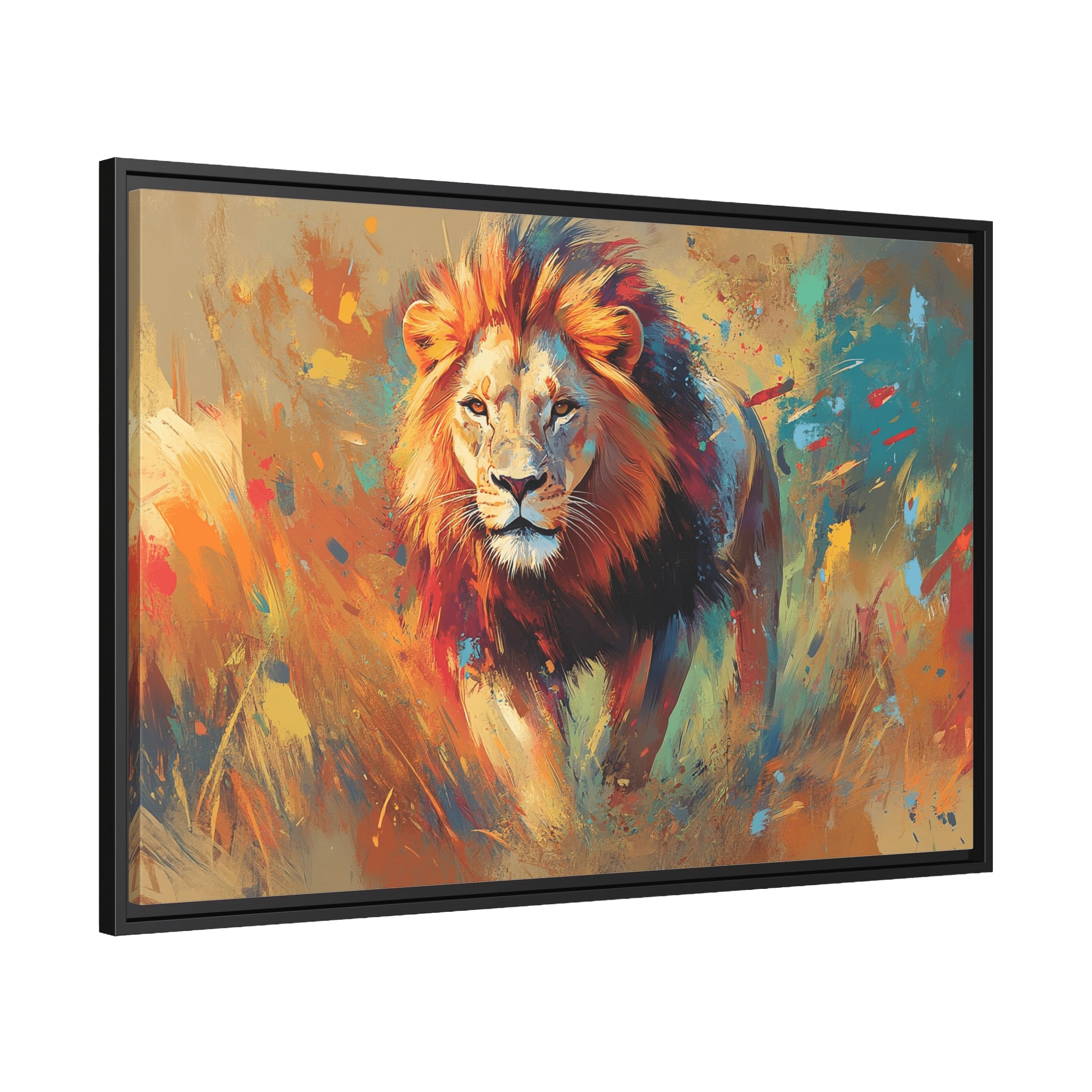 Tableau Lion Peinture - La Maison Du Tableau