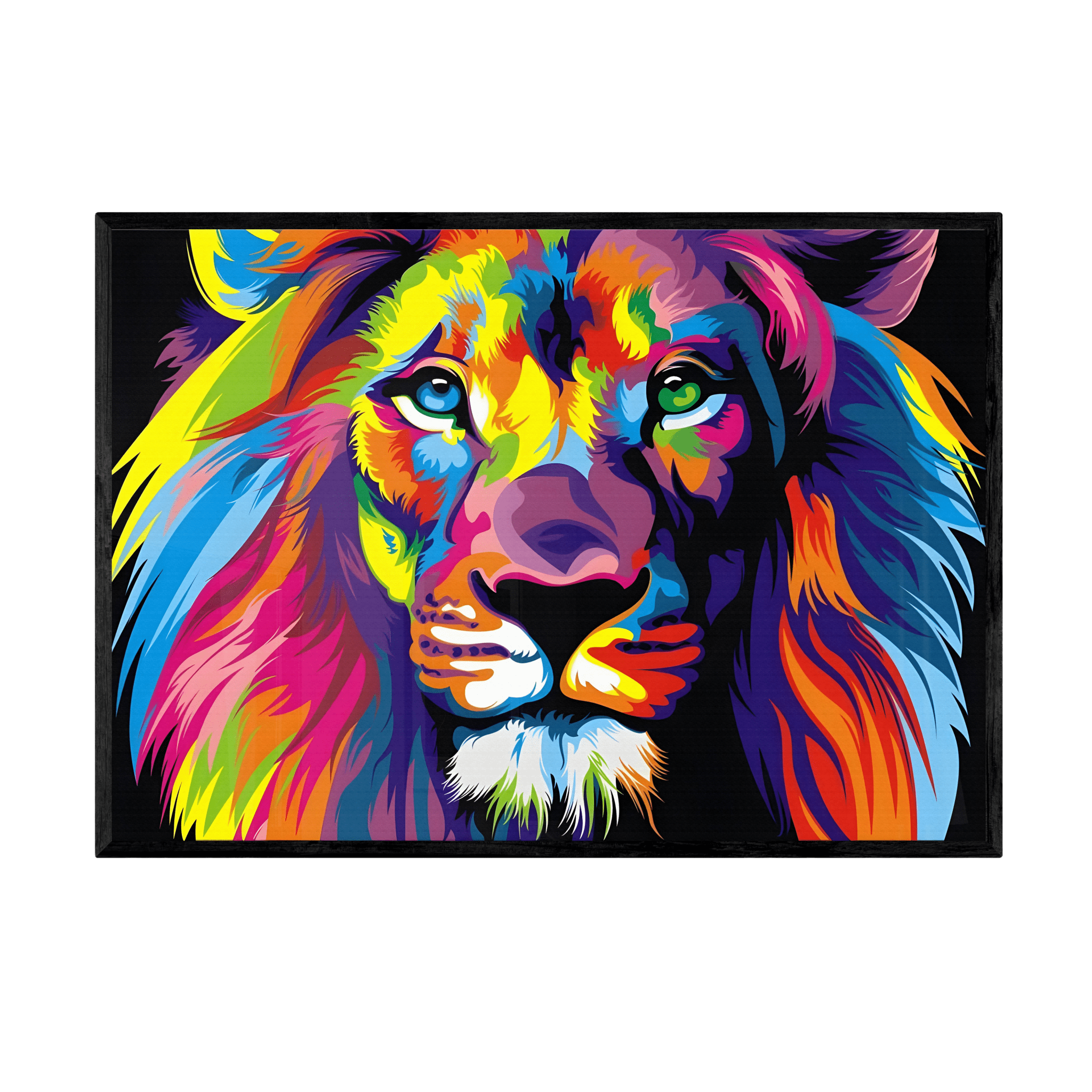 Tableau Lion Pop Art - La Maison Du Tableau