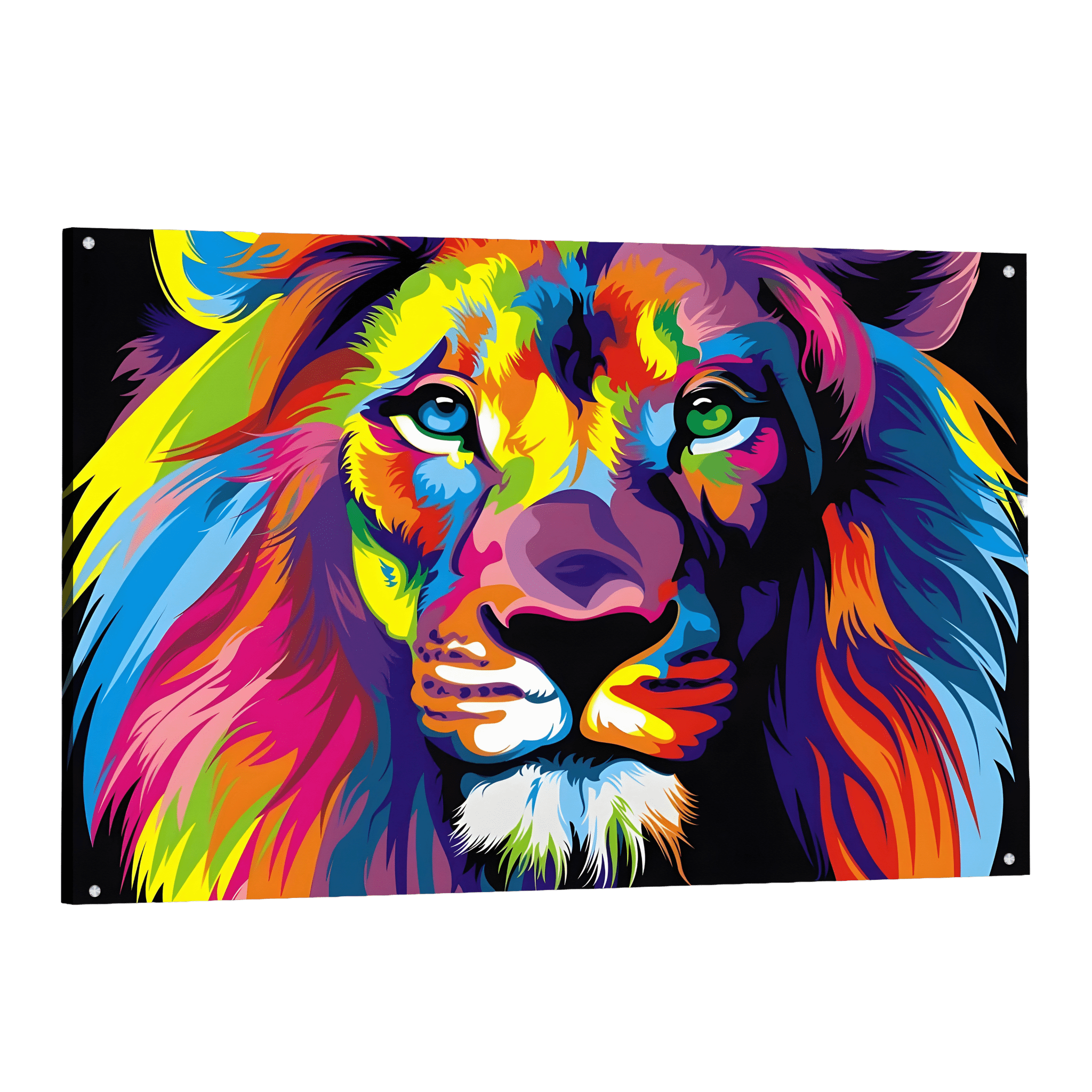 Tableau Lion Pop Art - La Maison Du Tableau