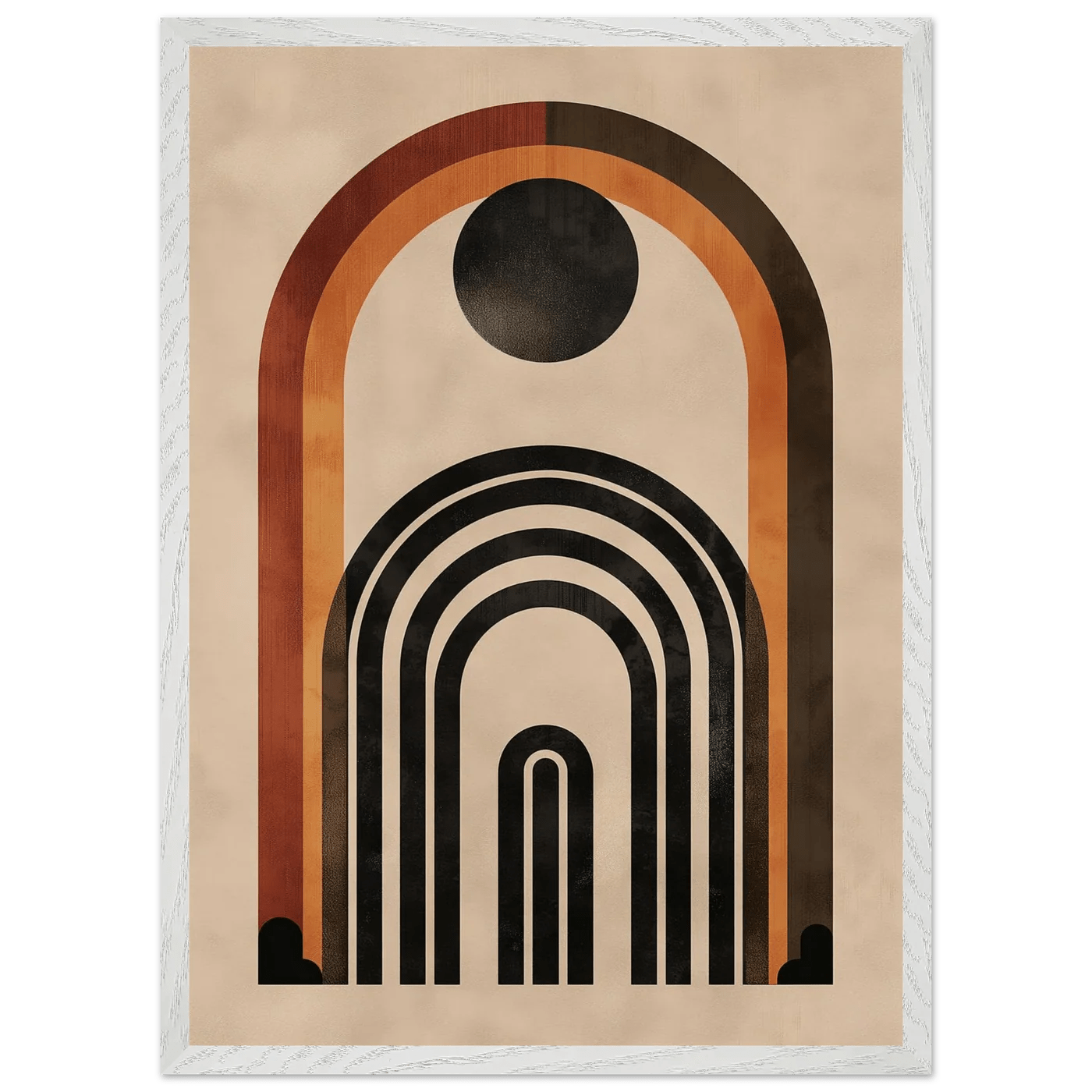 Tableau Minimaliste Arches Terracotta - La Maison Du Tableau