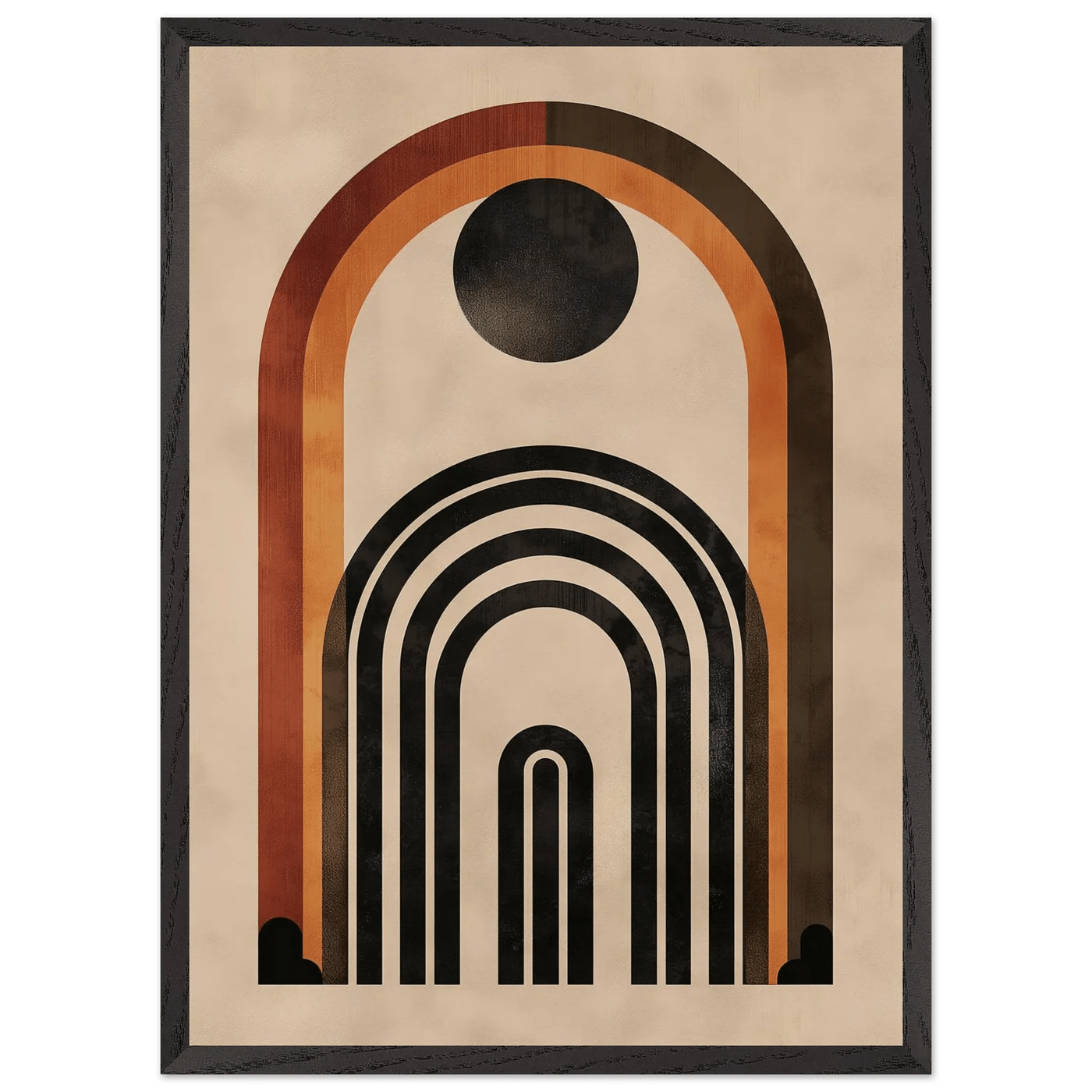 Tableau Minimaliste Arches Terracotta - La Maison Du Tableau