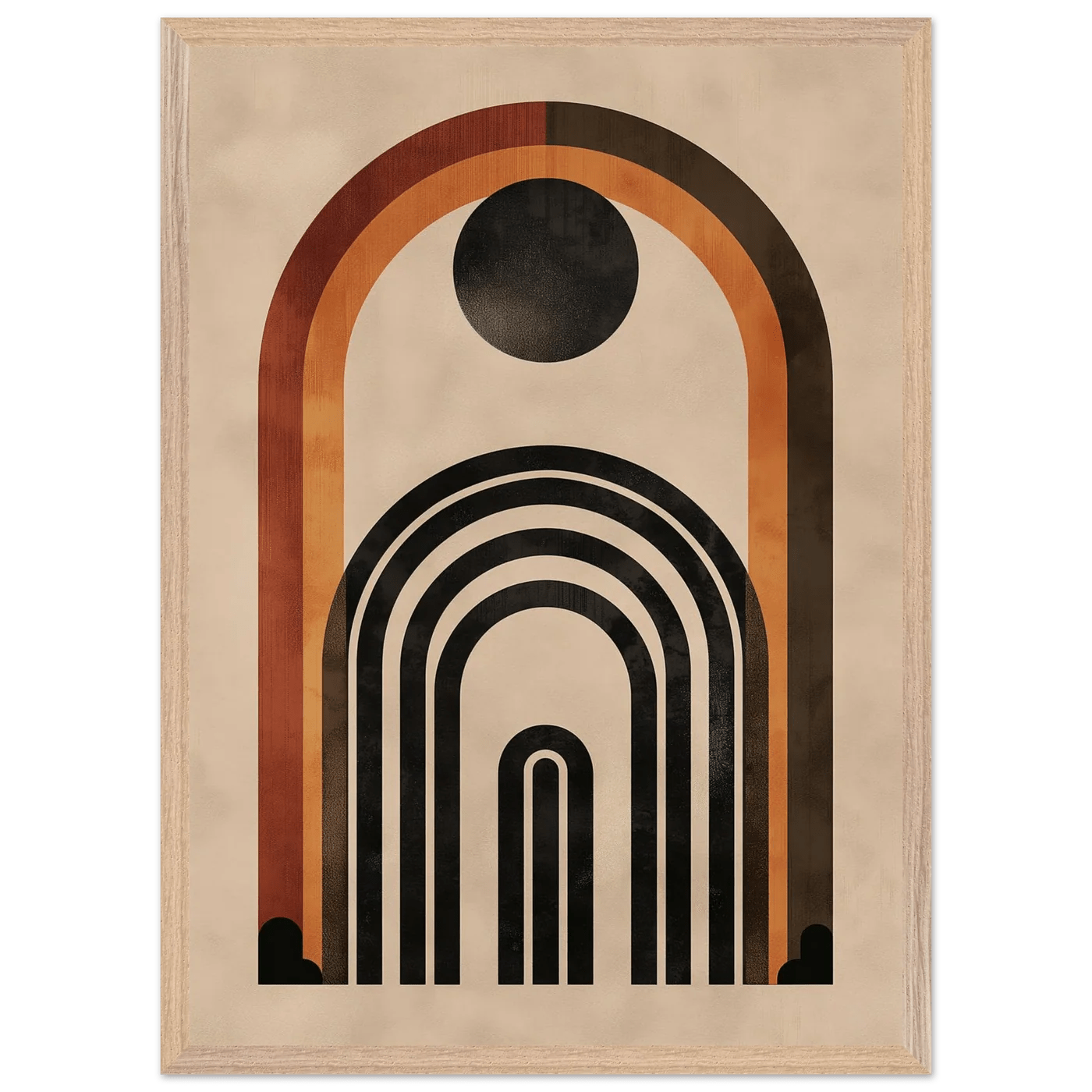 Tableau Minimaliste Arches Terracotta - La Maison Du Tableau