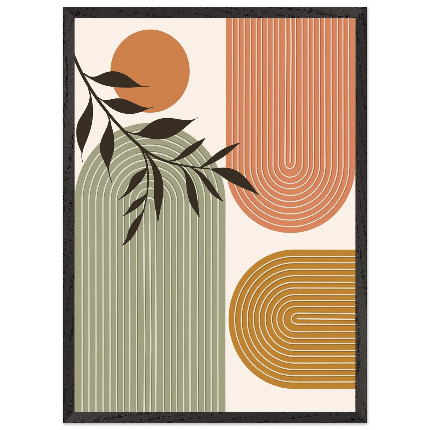 Tableau Minimaliste Calme Terracotta - La Maison Du Tableau