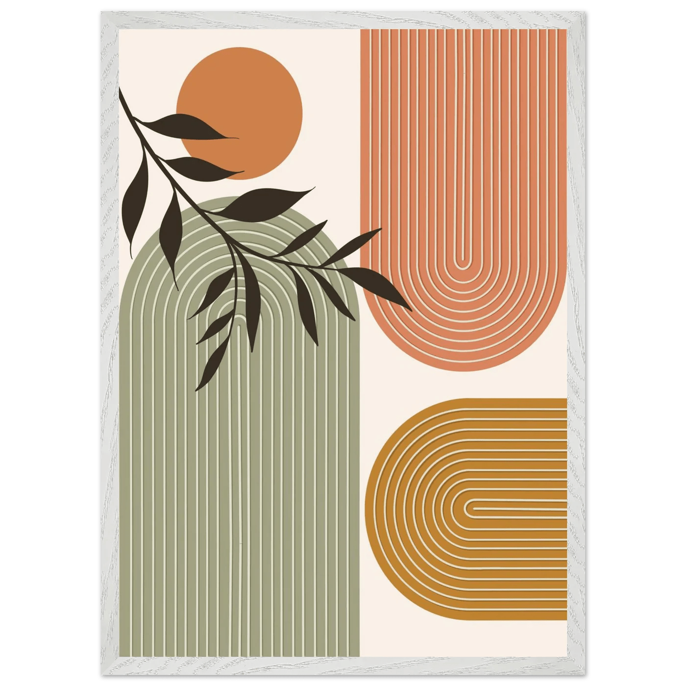 Tableau Minimaliste Calme Terracotta - La Maison Du Tableau