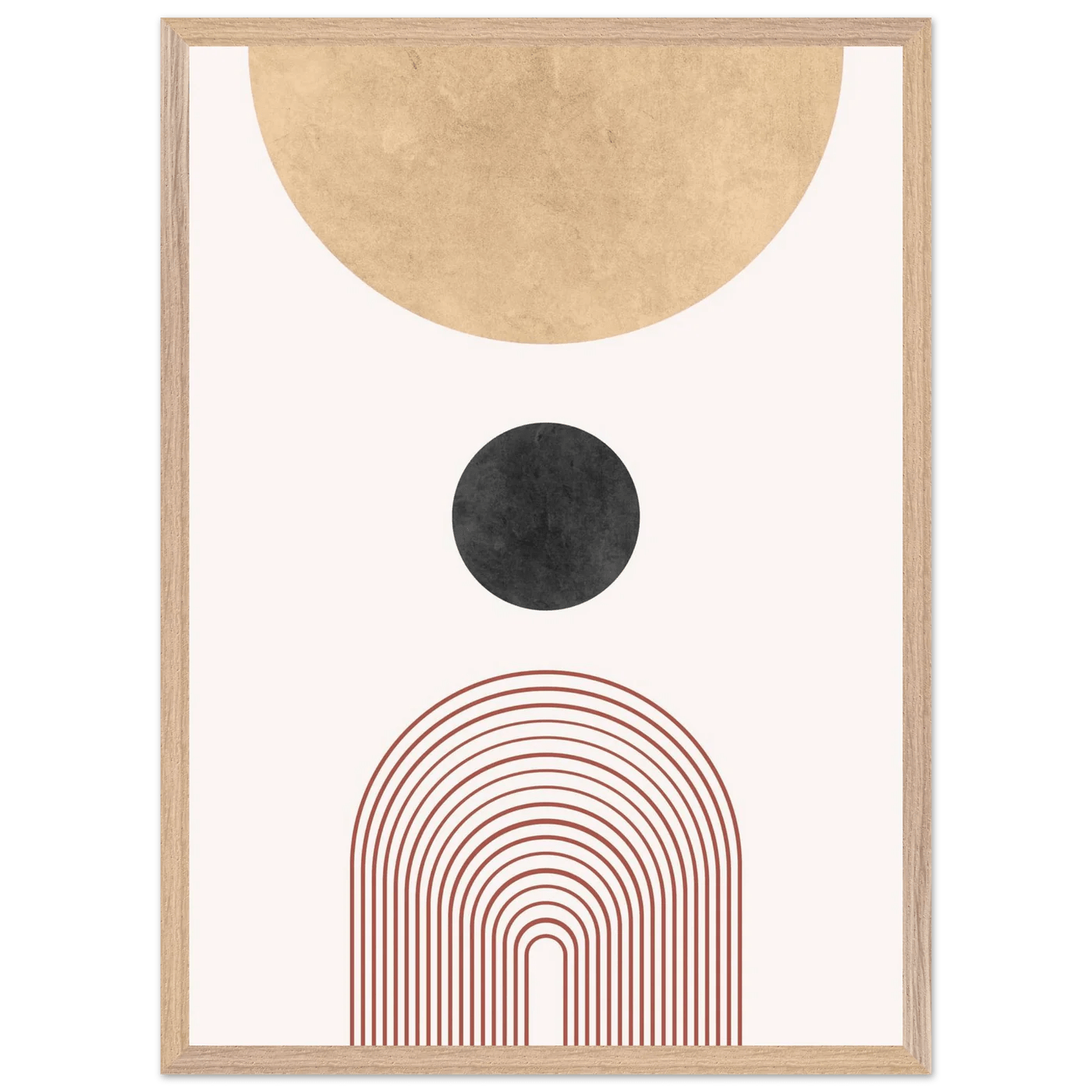 Tableau Minimaliste Cercle & Arche - La Maison Du Tableau