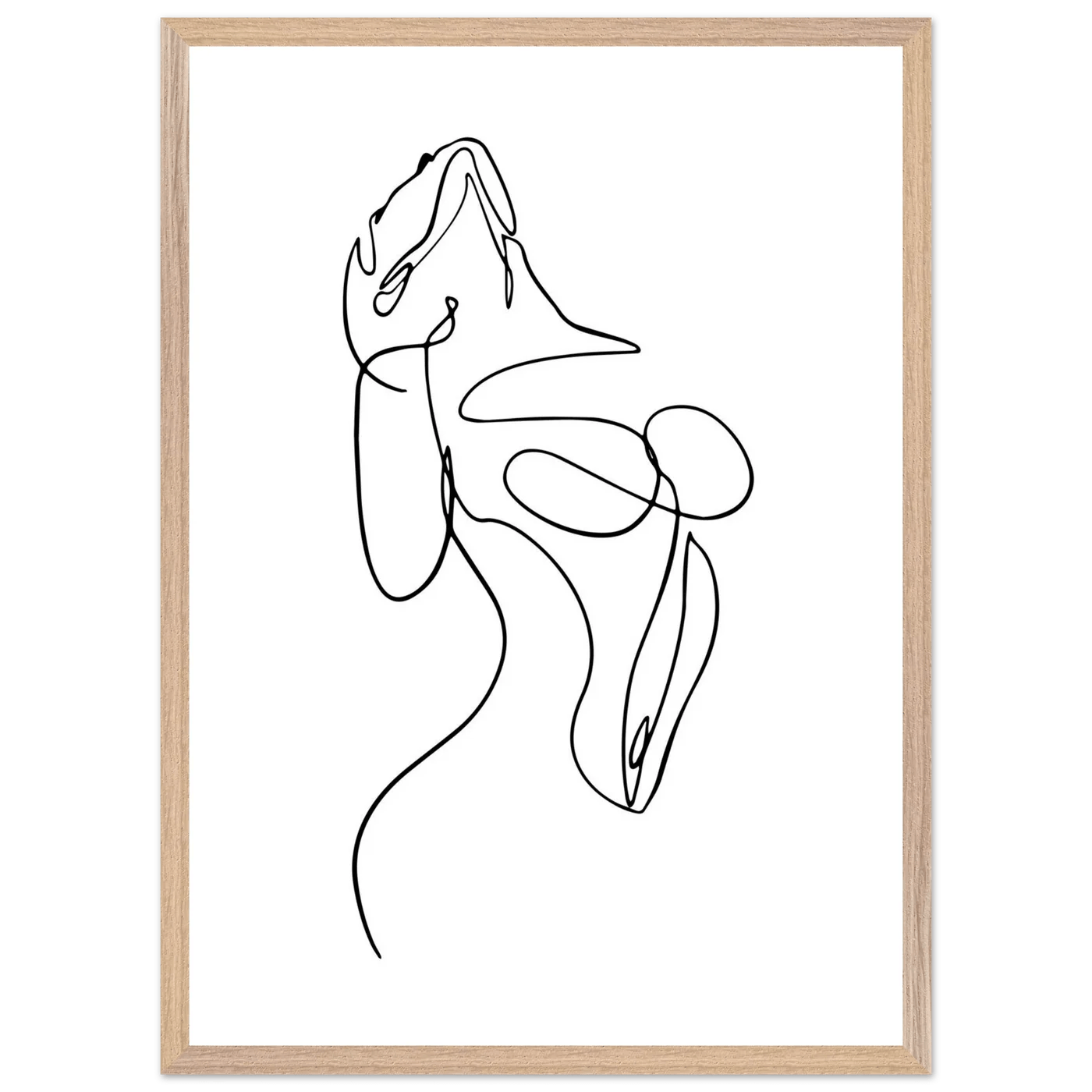 Tableau Minimaliste Esquisse Féminine - La Maison Du Tableau