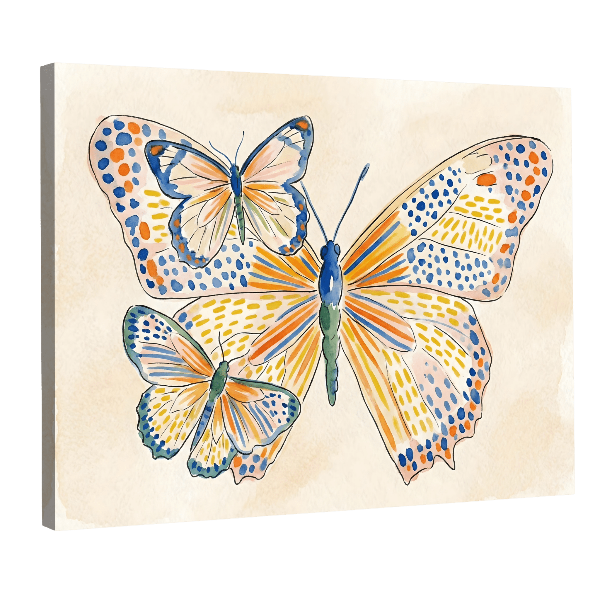 Tableau Moderne Papillons - La Maison Du Tableau