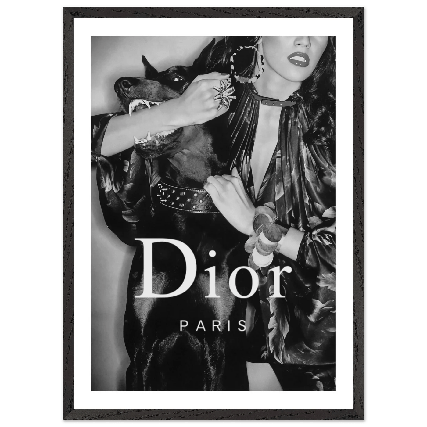 Tableau Noir et Blanc Dior - La Maison Du Tableau