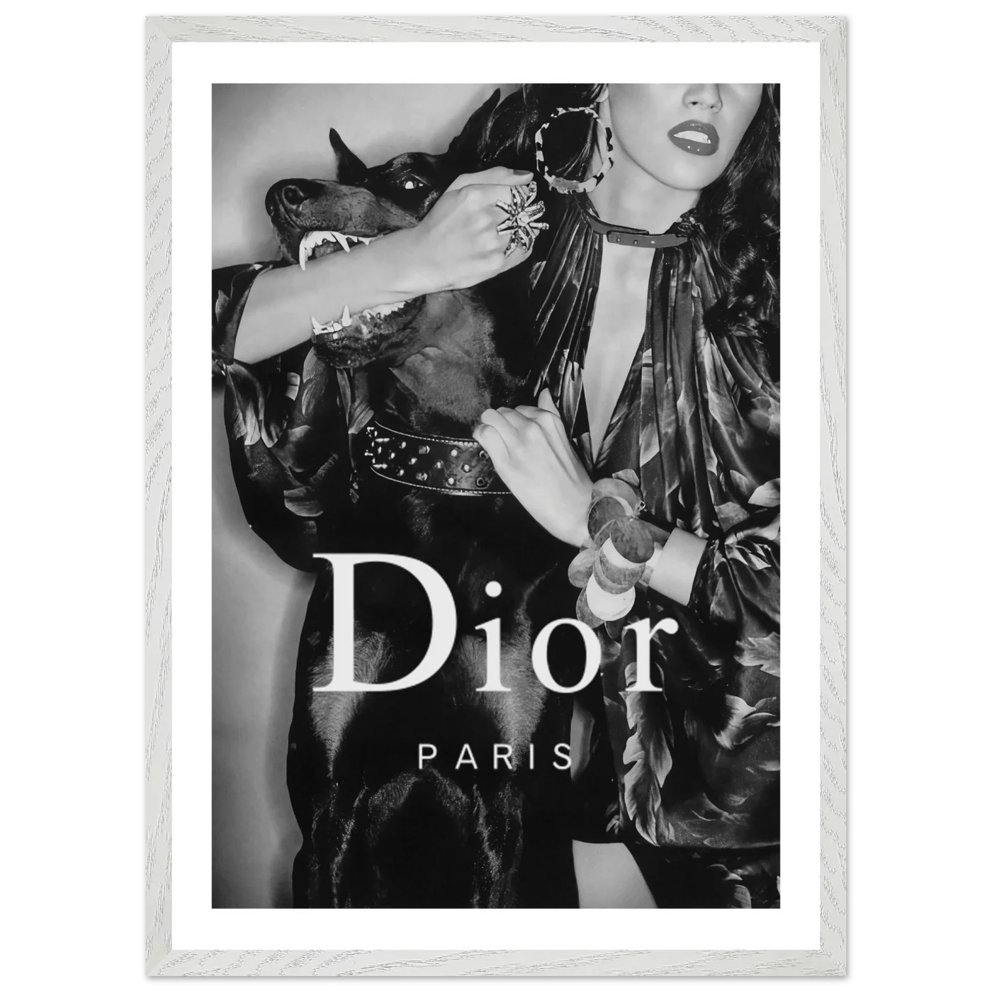 Tableau Noir et Blanc Dior - La Maison Du Tableau