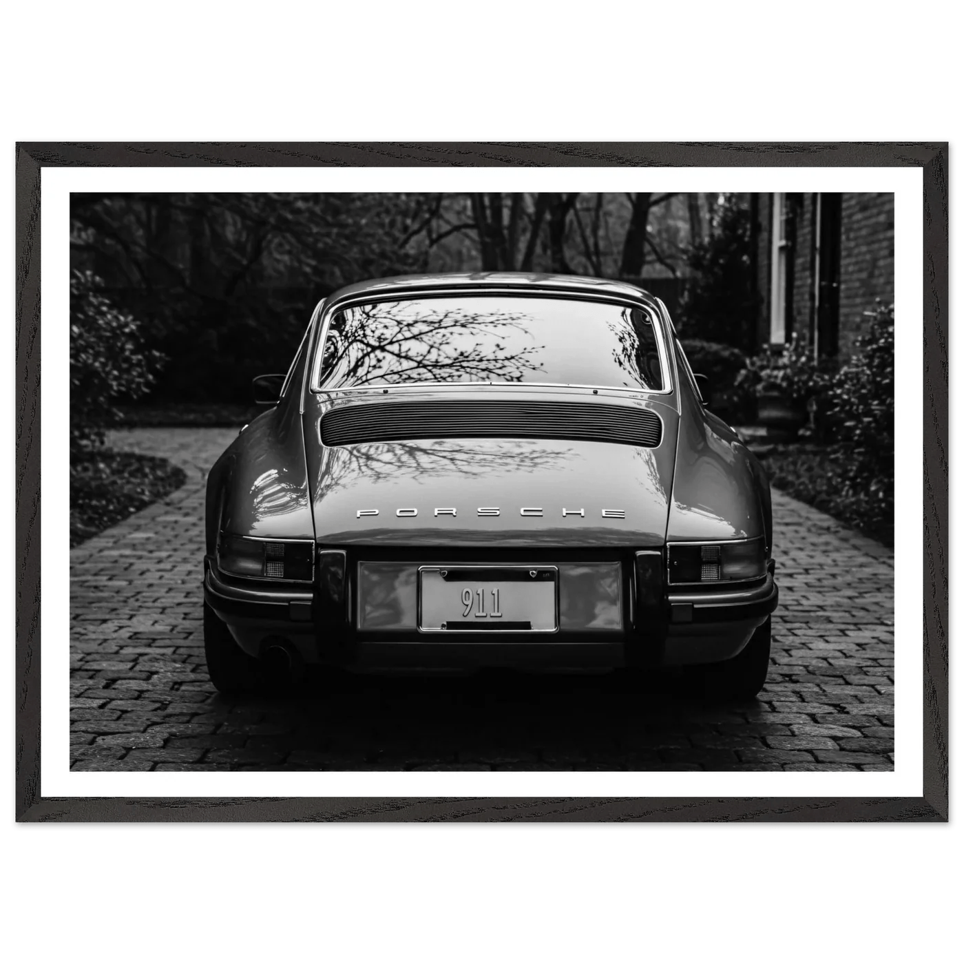 Tableau Noir et Blanc Porsche 911 Classique - La Maison Du Tableau