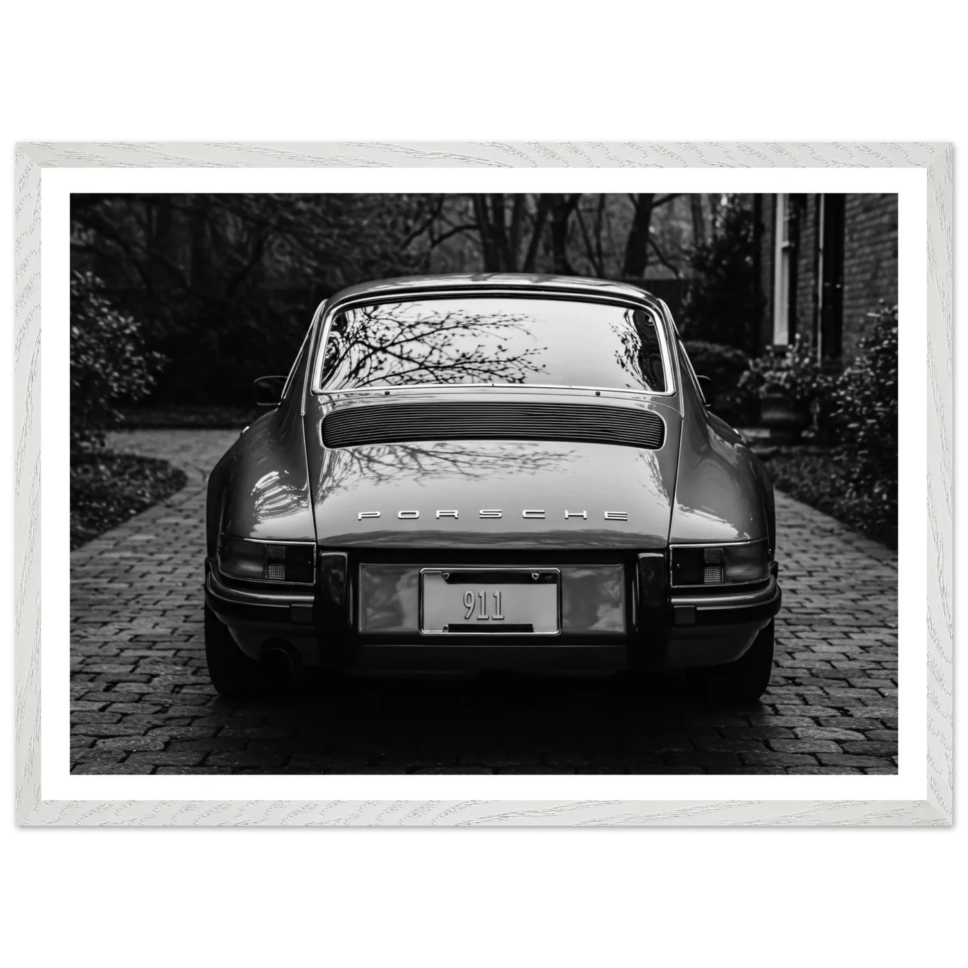Tableau Noir et Blanc Porsche 911 Classique - La Maison Du Tableau