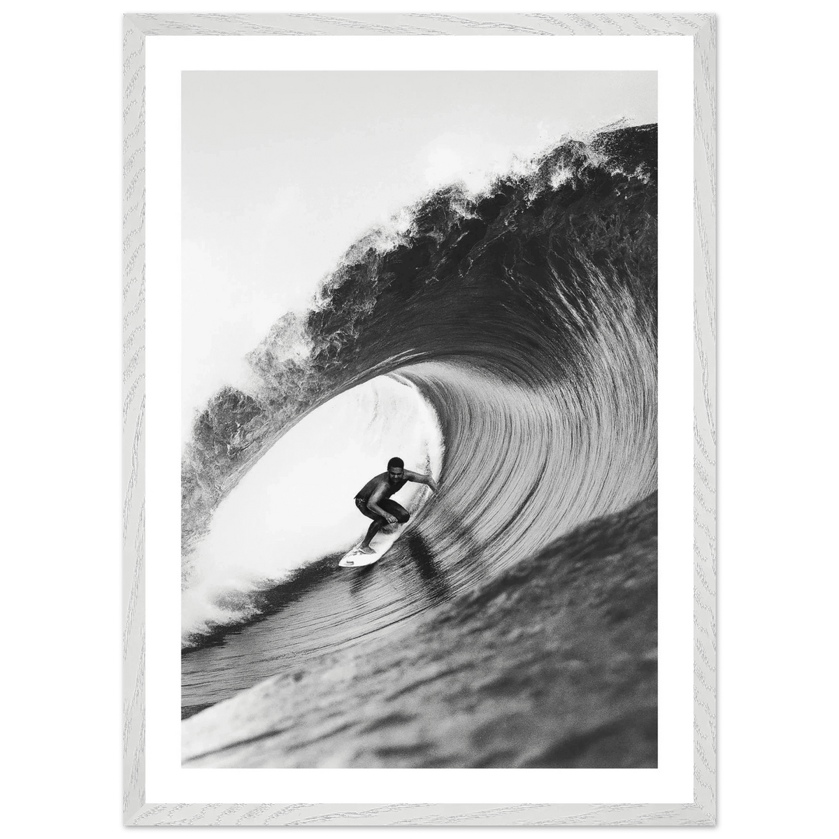 Tableau Noir et Blanc Vague Géante - La Maison Du Tableau