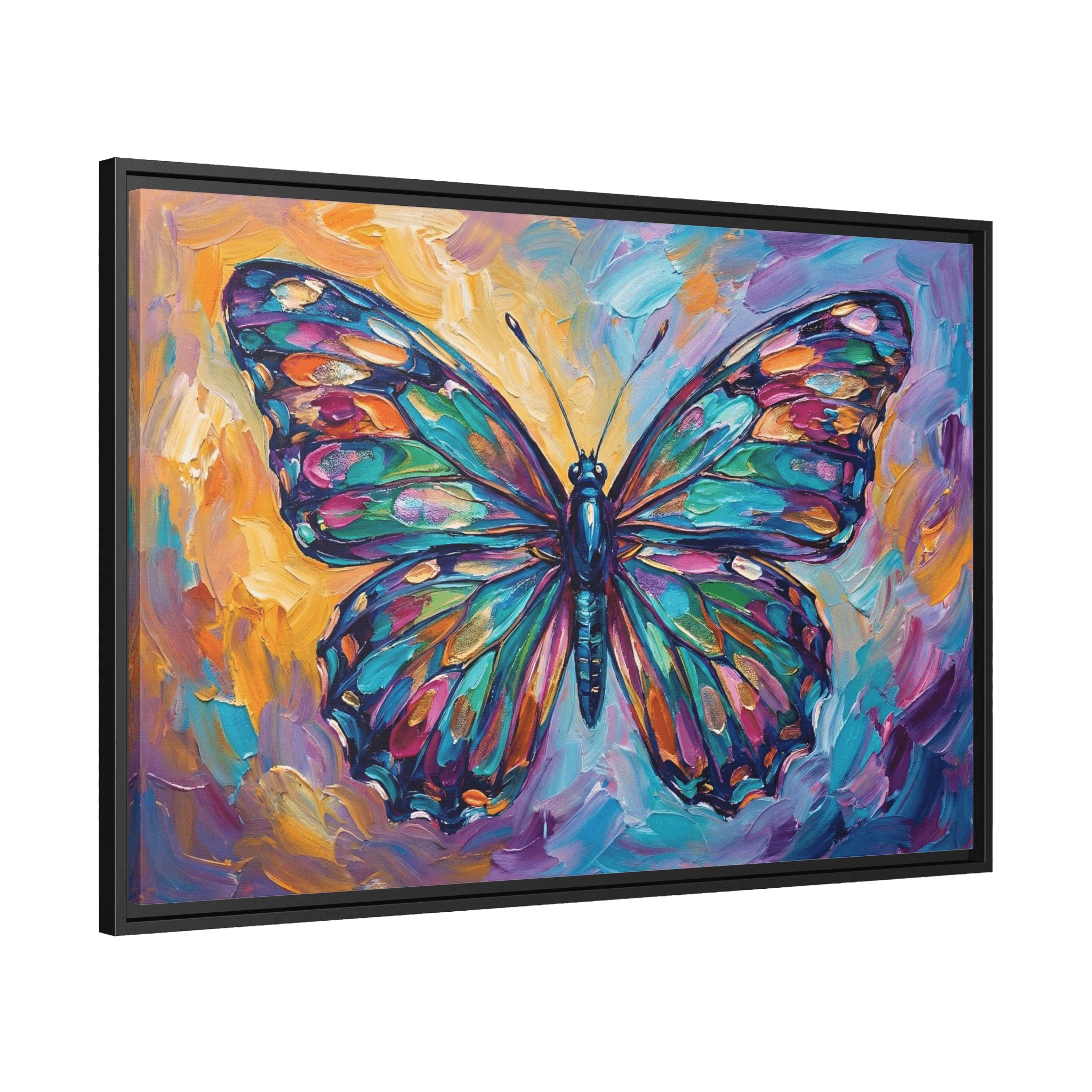 Tableau Papillon Coloré - La Maison Du Tableau