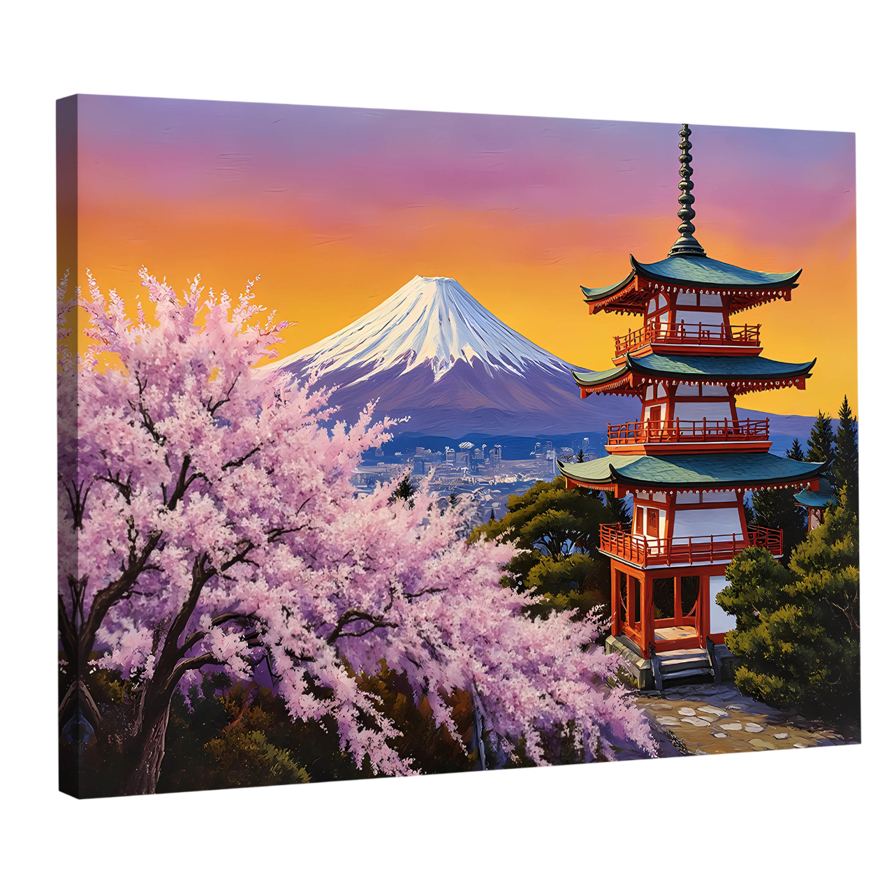 Tableau Paysage Japonais - La Maison Du Tableau