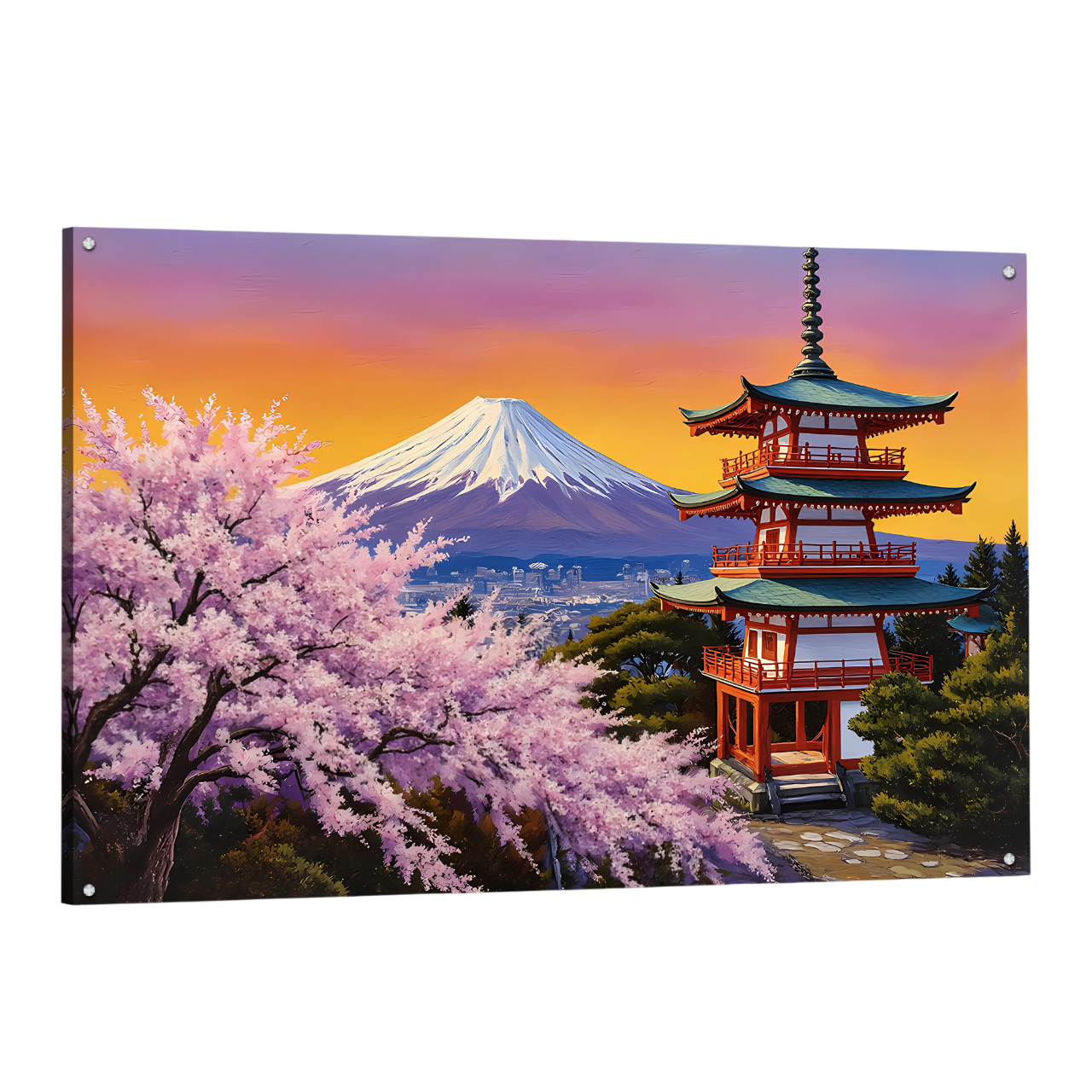 Tableau Paysage Japonais - La Maison Du Tableau