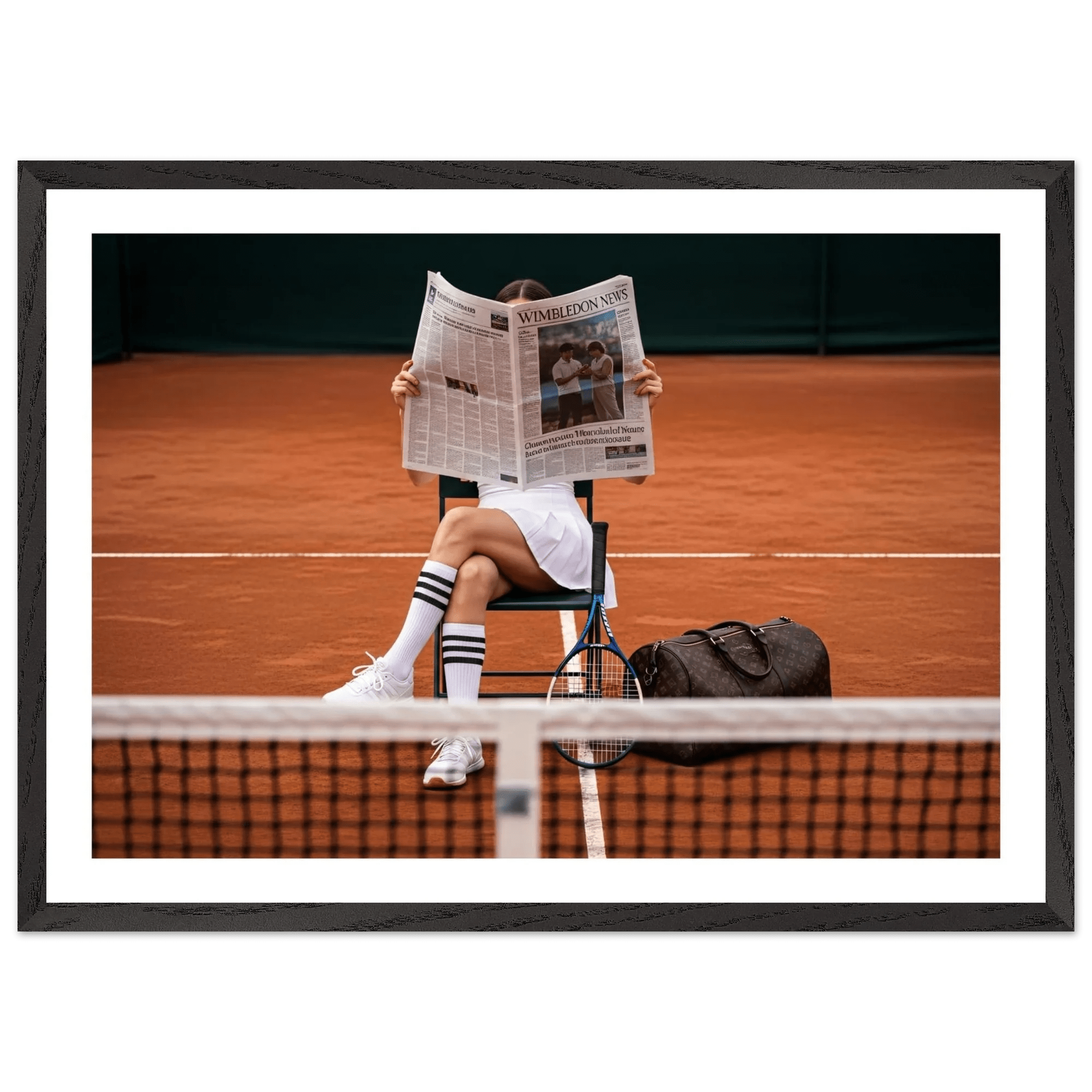 Tableau Photographie Tennis & Élégance - La Maison Du Tableau