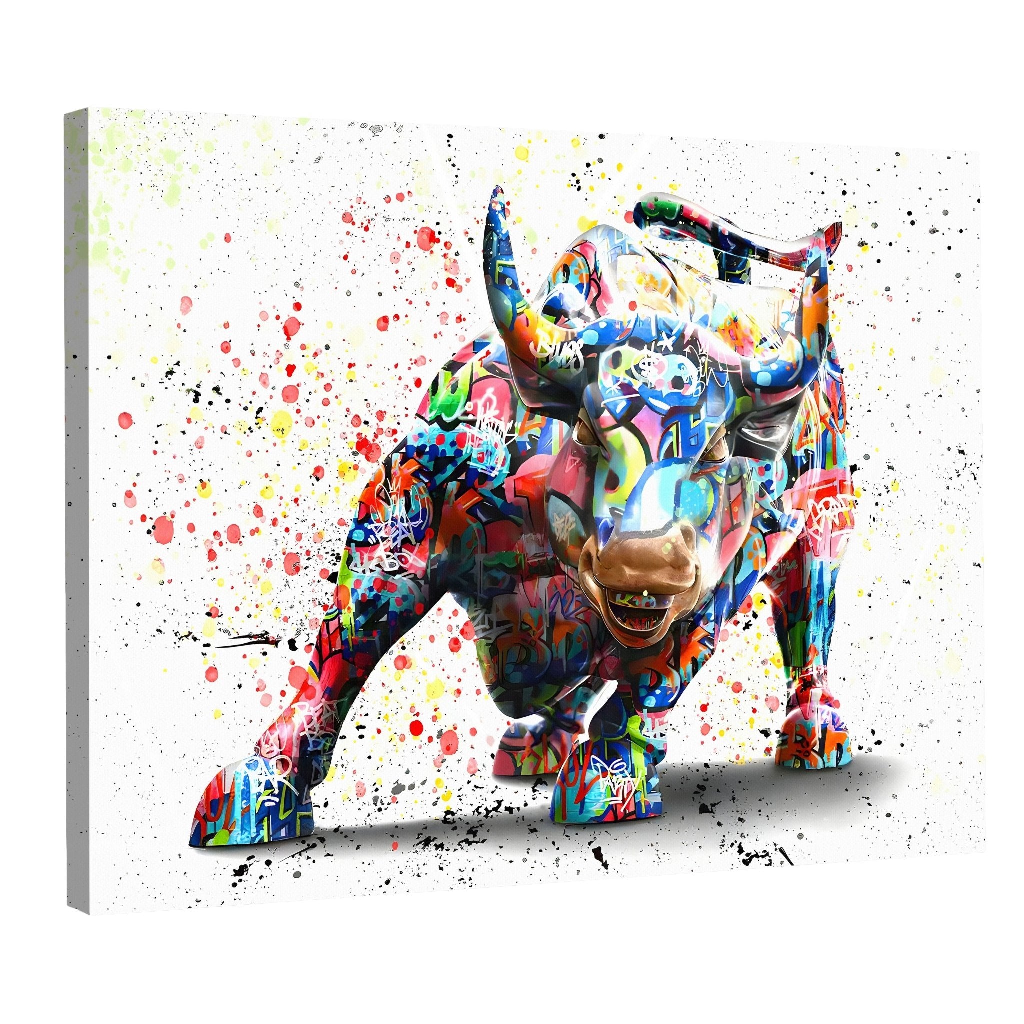 Tableau Taureau Pop Art - La Maison Du Tableau