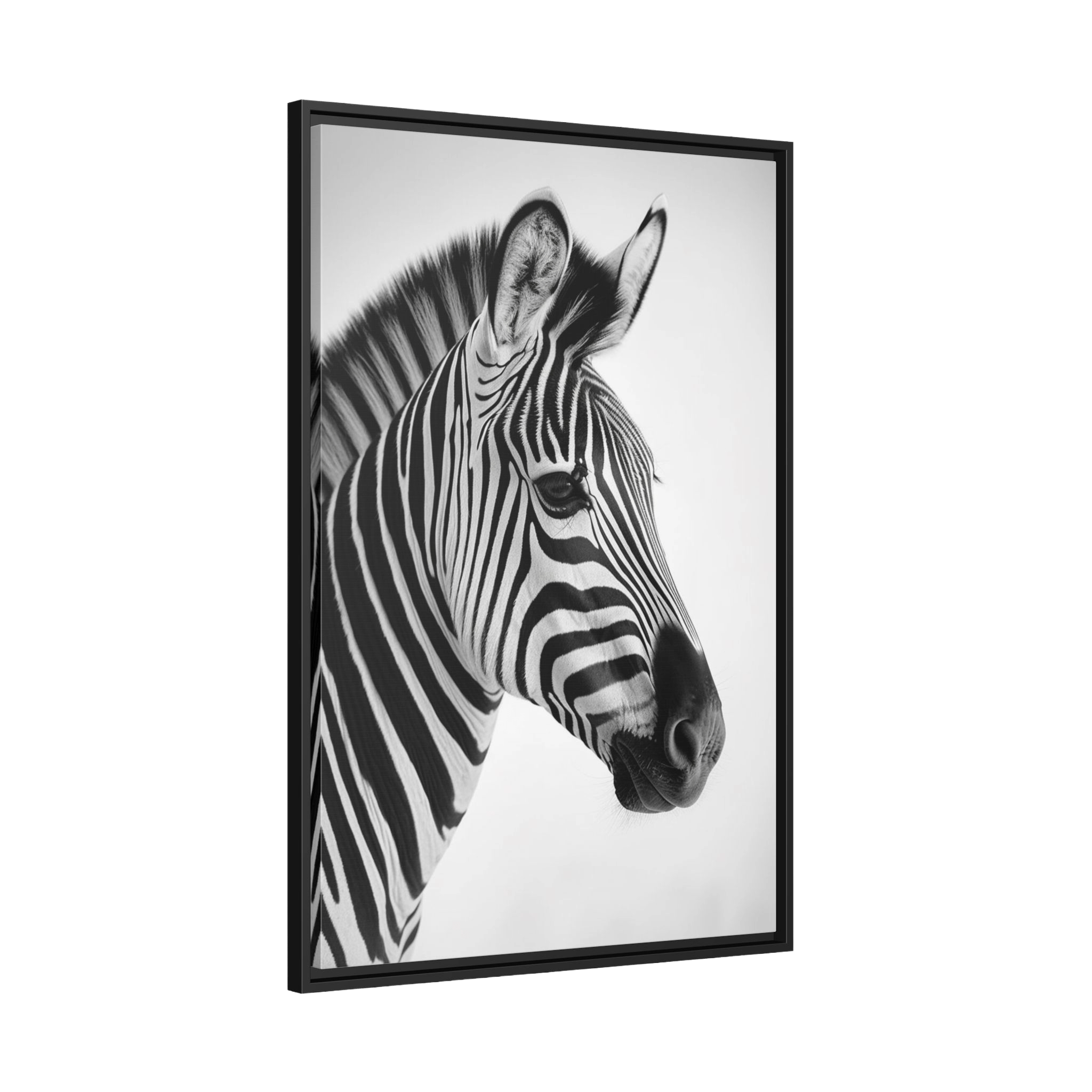 Tableau Zèbre Noir et Blanc - La Maison Du Tableau